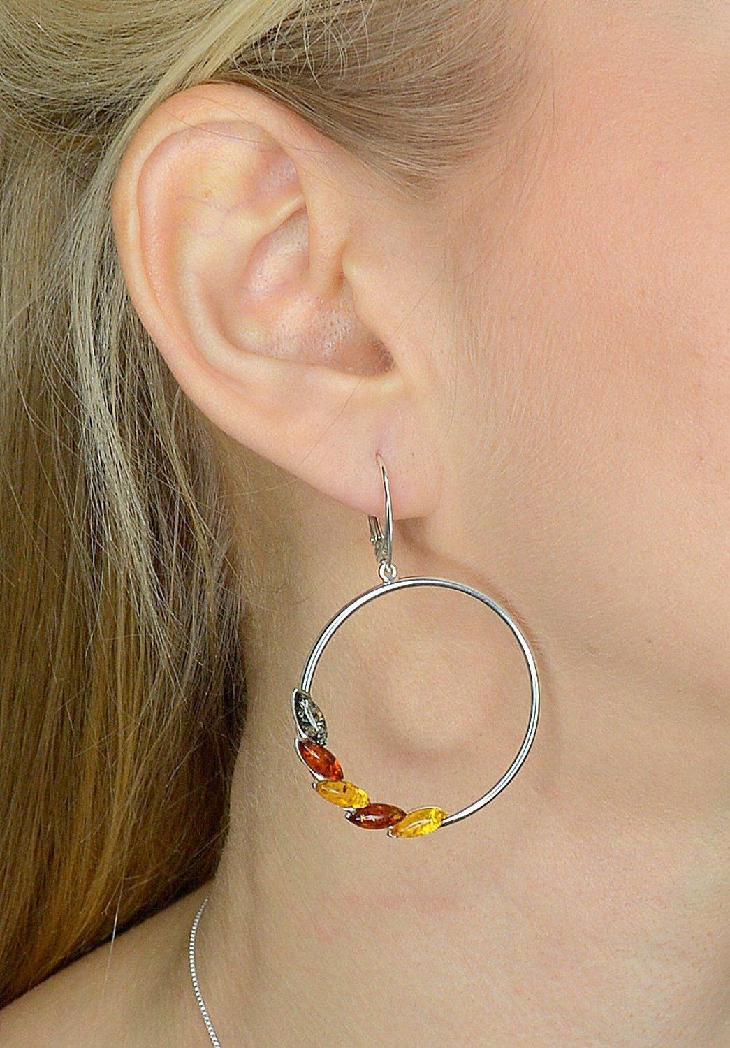 Kolczyki koła srebne bursztyn w trzech kolorach DIA-KLC-2246-925.jpg