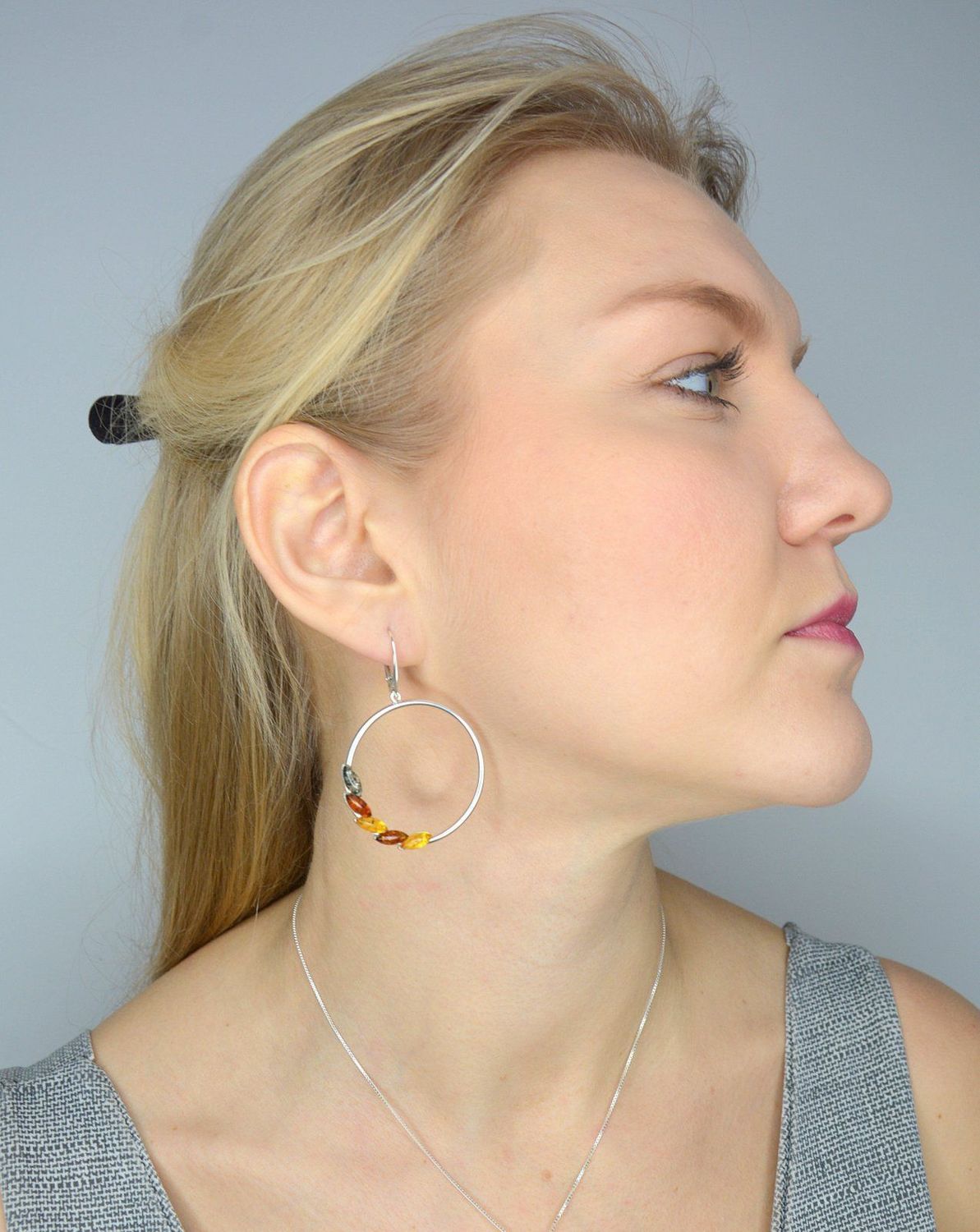 Kolczyki koła srebne bursztyn w trzech kolorach DIA-KLC-2246-925.jpg