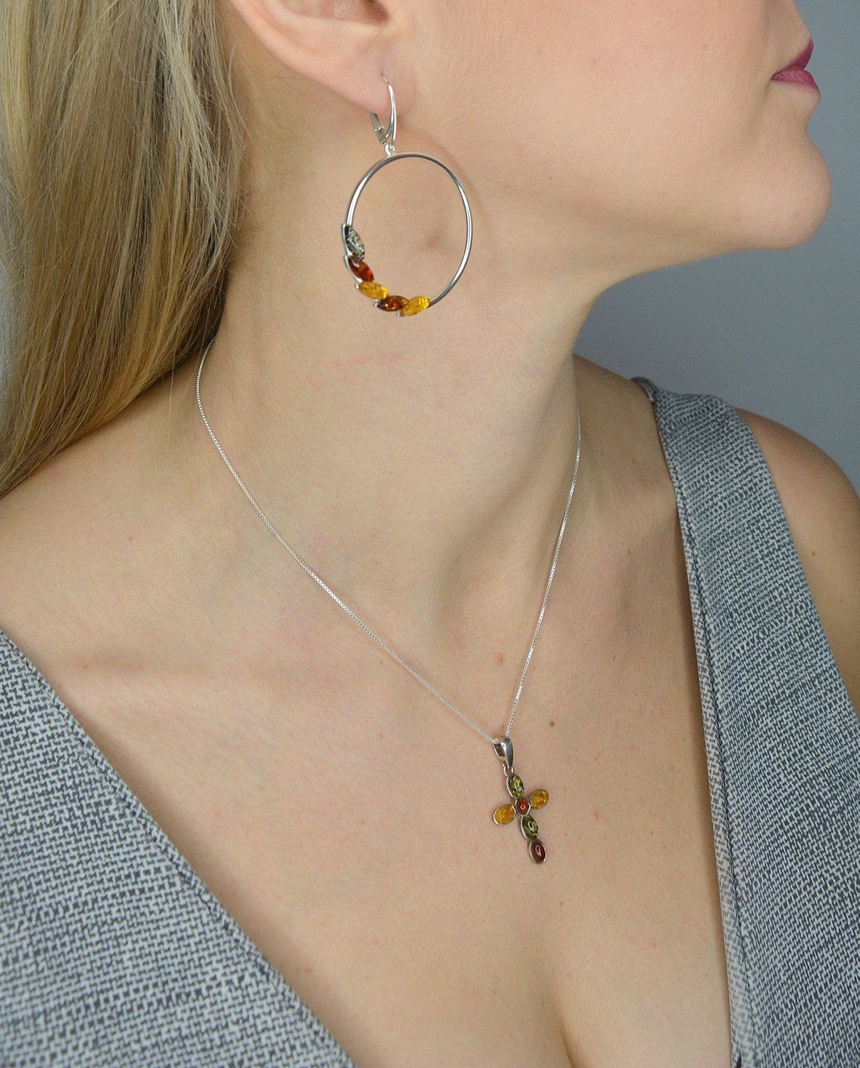 Kolczyki koła srebne bursztyn w trzech kolorach DIA-KLC-2246-925.jpg