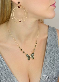 Srebrne kolczyki koła z dodatkiem bursztynu to propozycja od sklepu jubilerskiego Diament. Biżuteria dla osoby, która lubi różnorodne i odważne dodatki w swoich stylizacjach.1.JPG