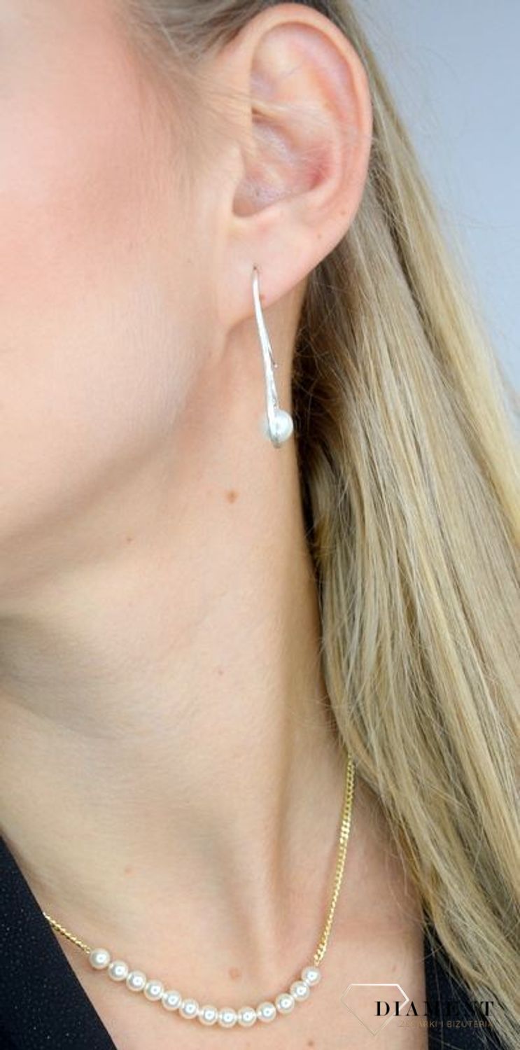 Kolczyki damskie BY DZIUBEKA łezka z perłą DIA-KLC-2320-INNE.jpg