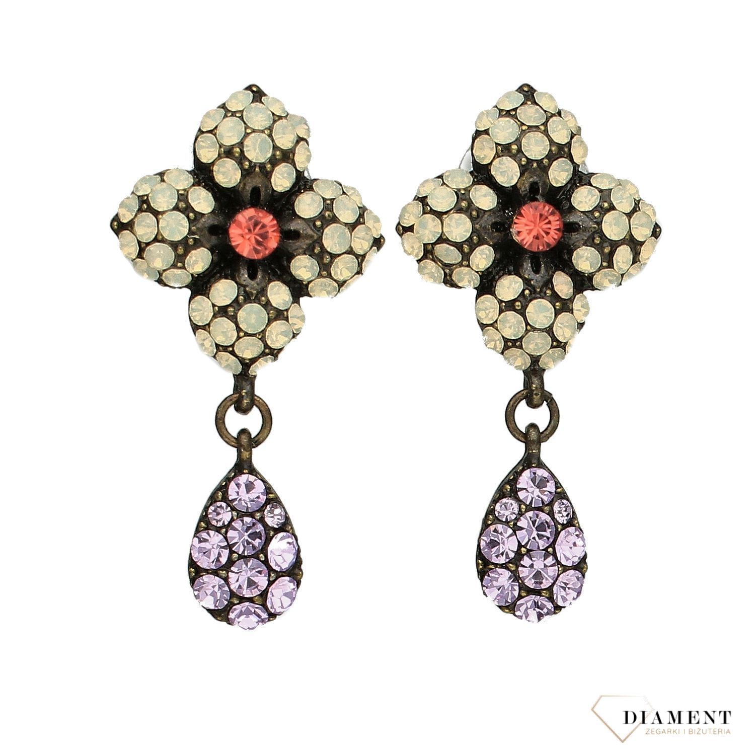 Kolczyki damskie BY DZIUBEKA ozdobne kwiatki DIA-KLC-2410-INNE.jpg