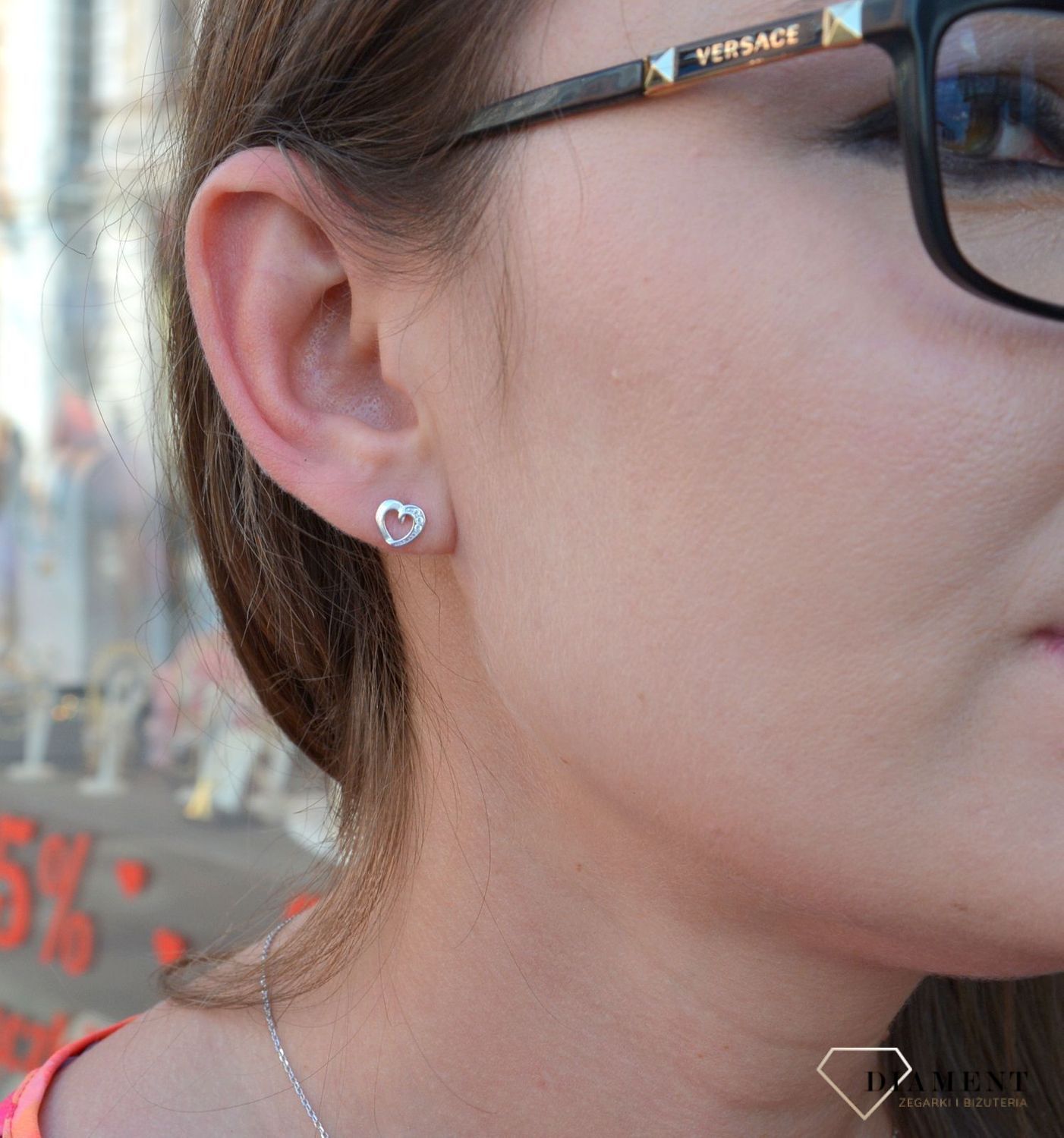 Srebrne kolczyki częściowo ozdobione cyrkonią DIA-KLC-2437-925.jpg