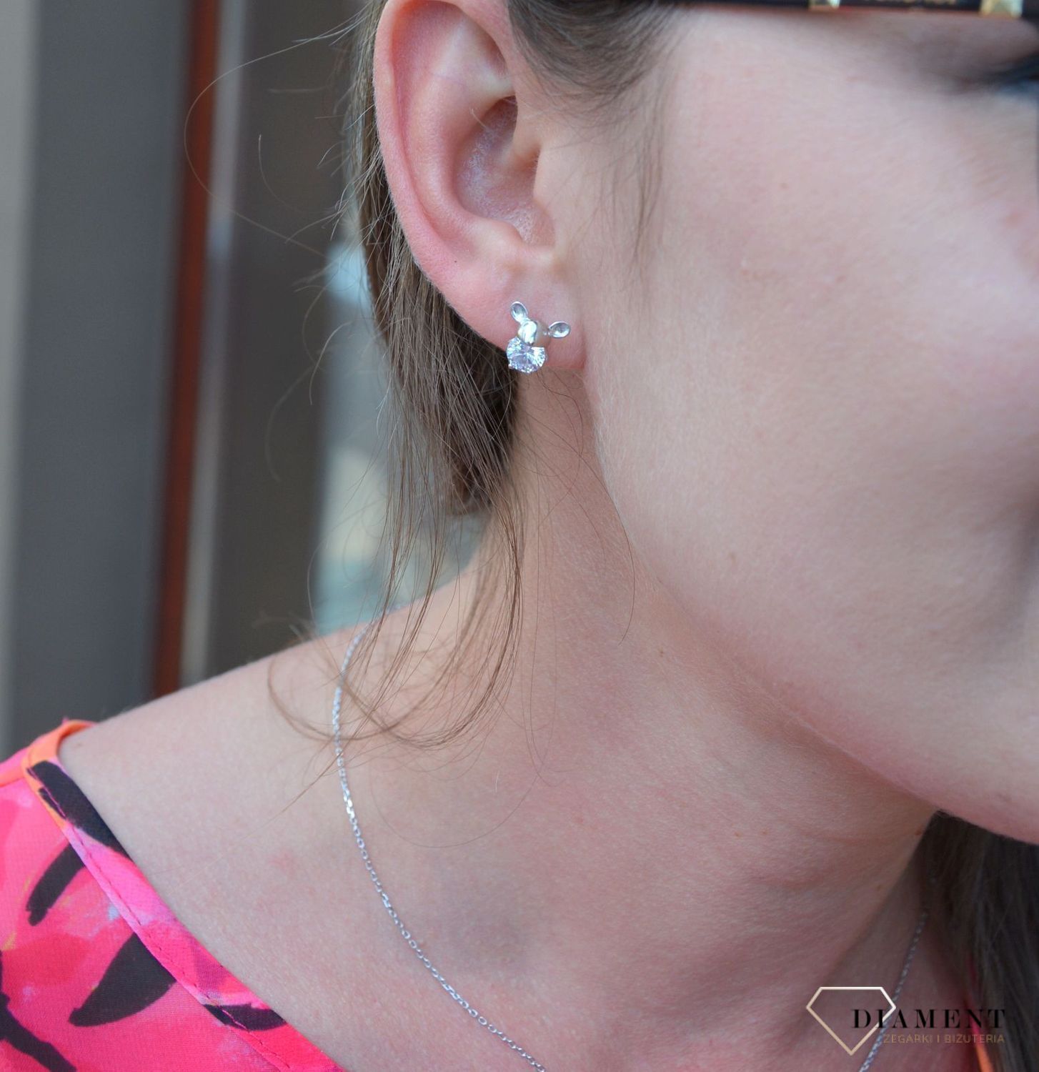 Srebrne kolczyki myszka z cyrkonią DIA-KLC-2438-925.jpg