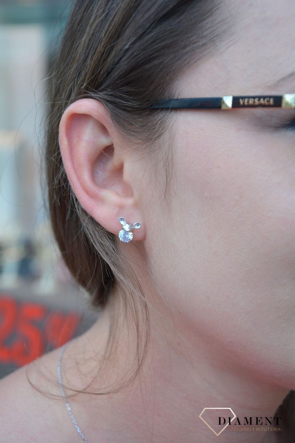 Srebrne kolczyki myszka z cyrkonią DIA-KLC-2438-925.jpg