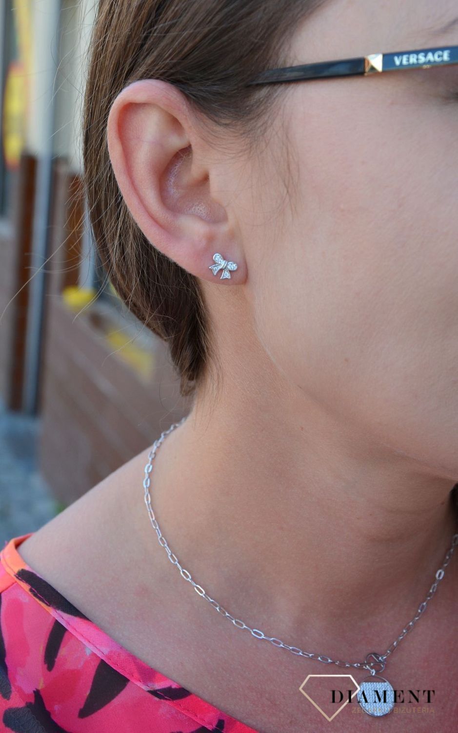 Srebrne kolczyki kokardka z cyrkonią DIA-KLC-2439-925.jpg