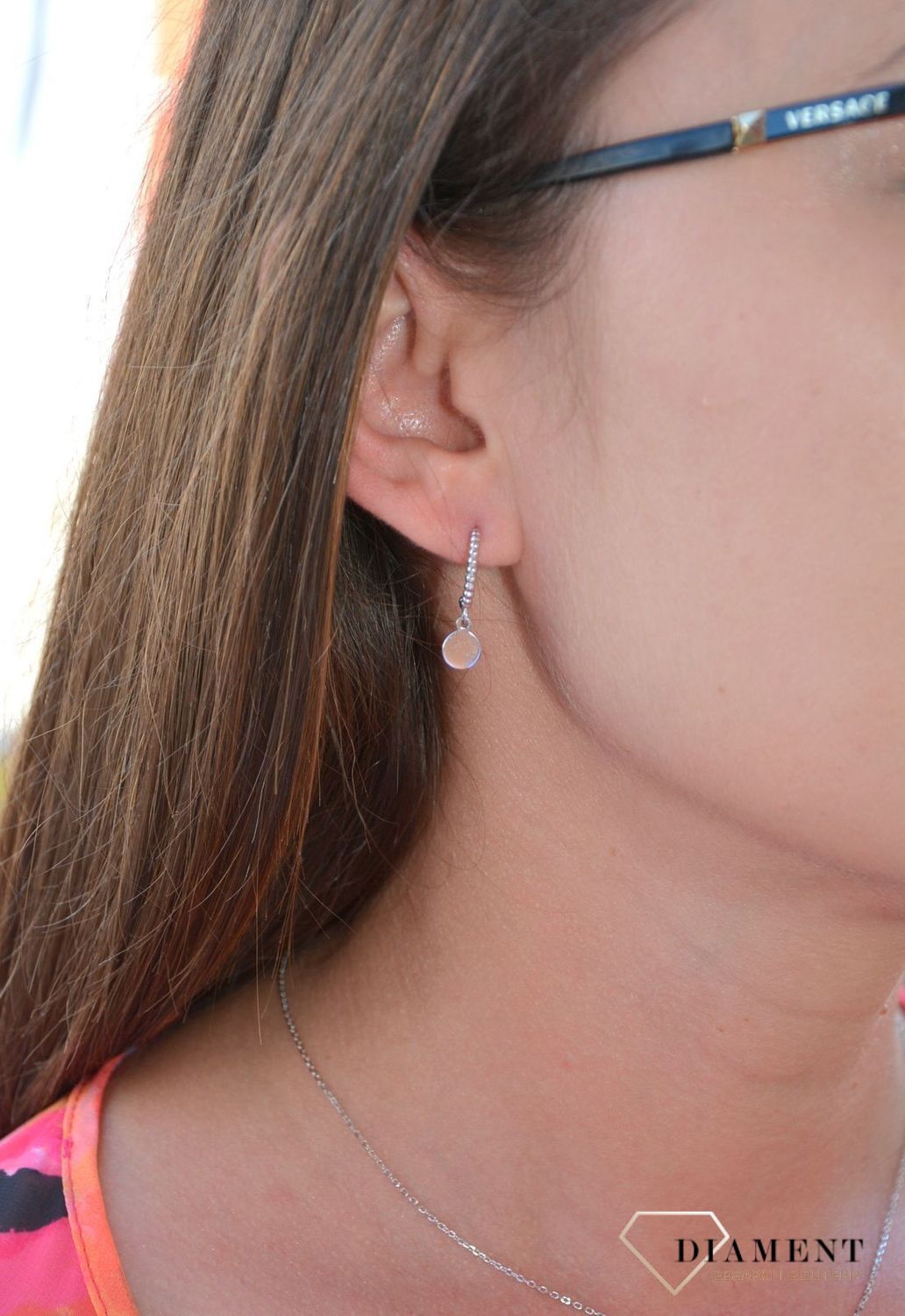 Srebrne kolczyki pół kółka z blaszką DIA-KLC-2444-925.jpg