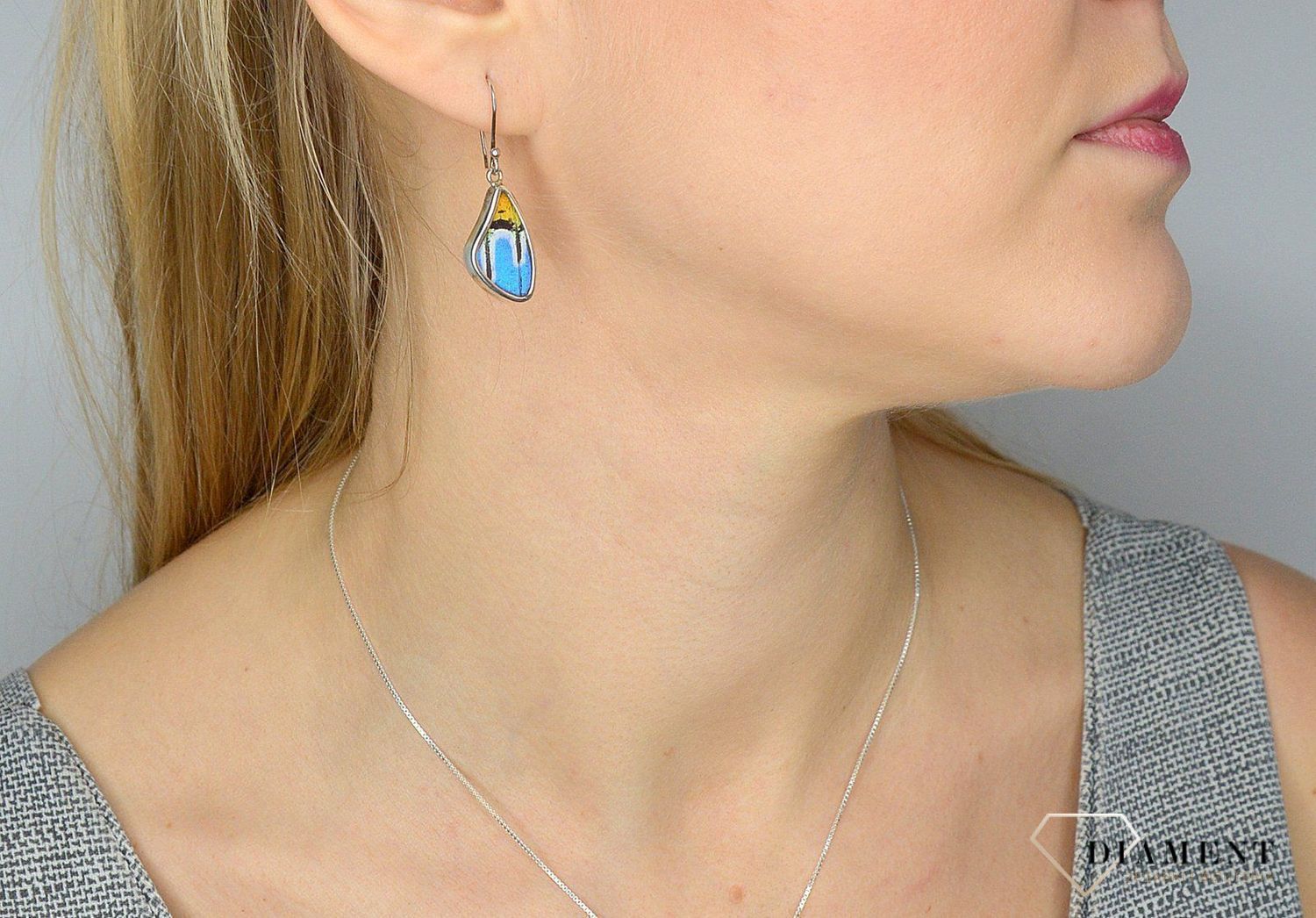 Kolczyki srebrne skrzydła motyla DIA-KLC-2486-925 to propozycja od sklepu jubilerskiego Diament.jpg