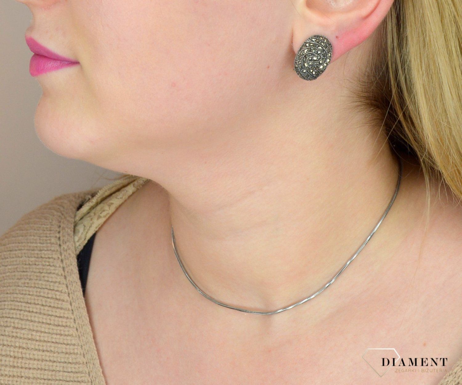 Kolczyki srebrne z markazytami 925 na zatrzask.jpg