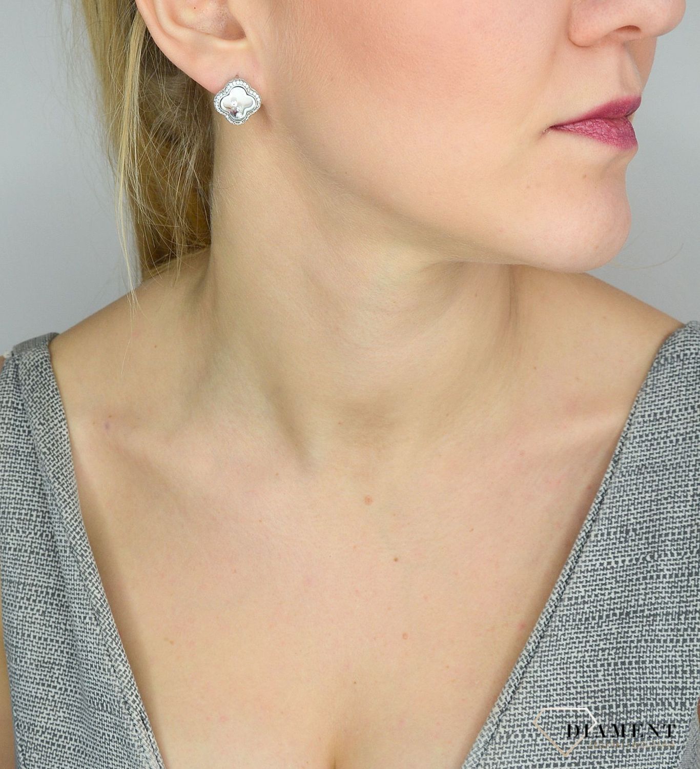 Srebrne kolczyki 925 koniczynka z cyrkoniami DIA-KLC-2544-925.jpg