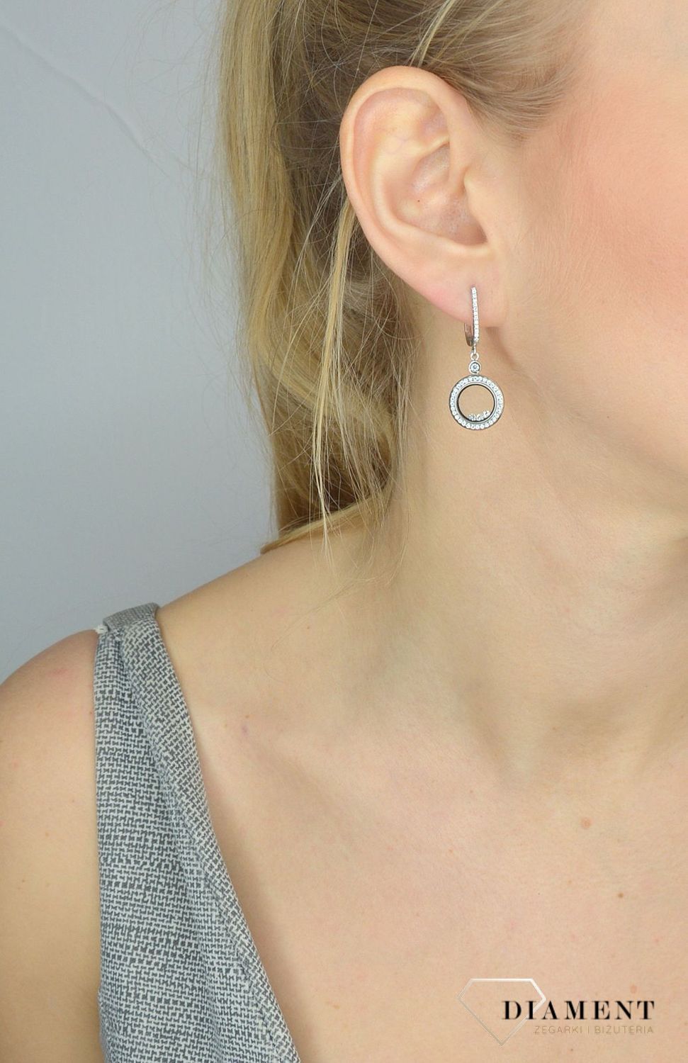 Srebrne kolczyki 925 wiszące kółeczko z cyrkoniami DIA-KLC-2549-925.jpg