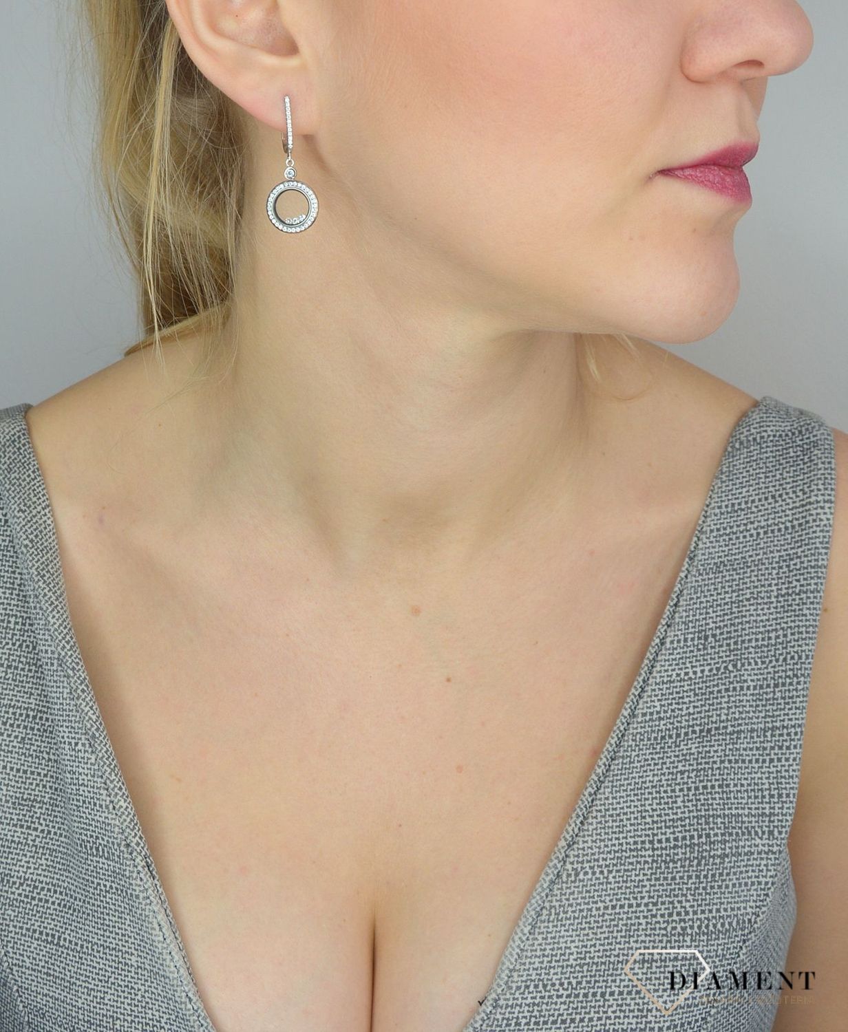 Srebrne kolczyki 925 wiszące kółeczko z cyrkoniami DIA-KLC-2549-925.jpg