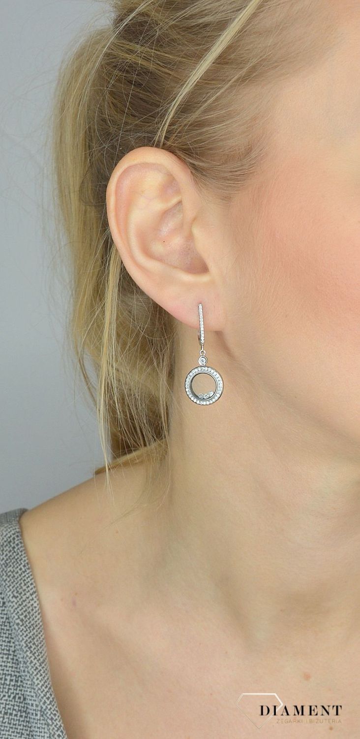 Srebrne kolczyki 925 wiszące kółeczko z cyrkoniami DIA-KLC-2549-925.jpg