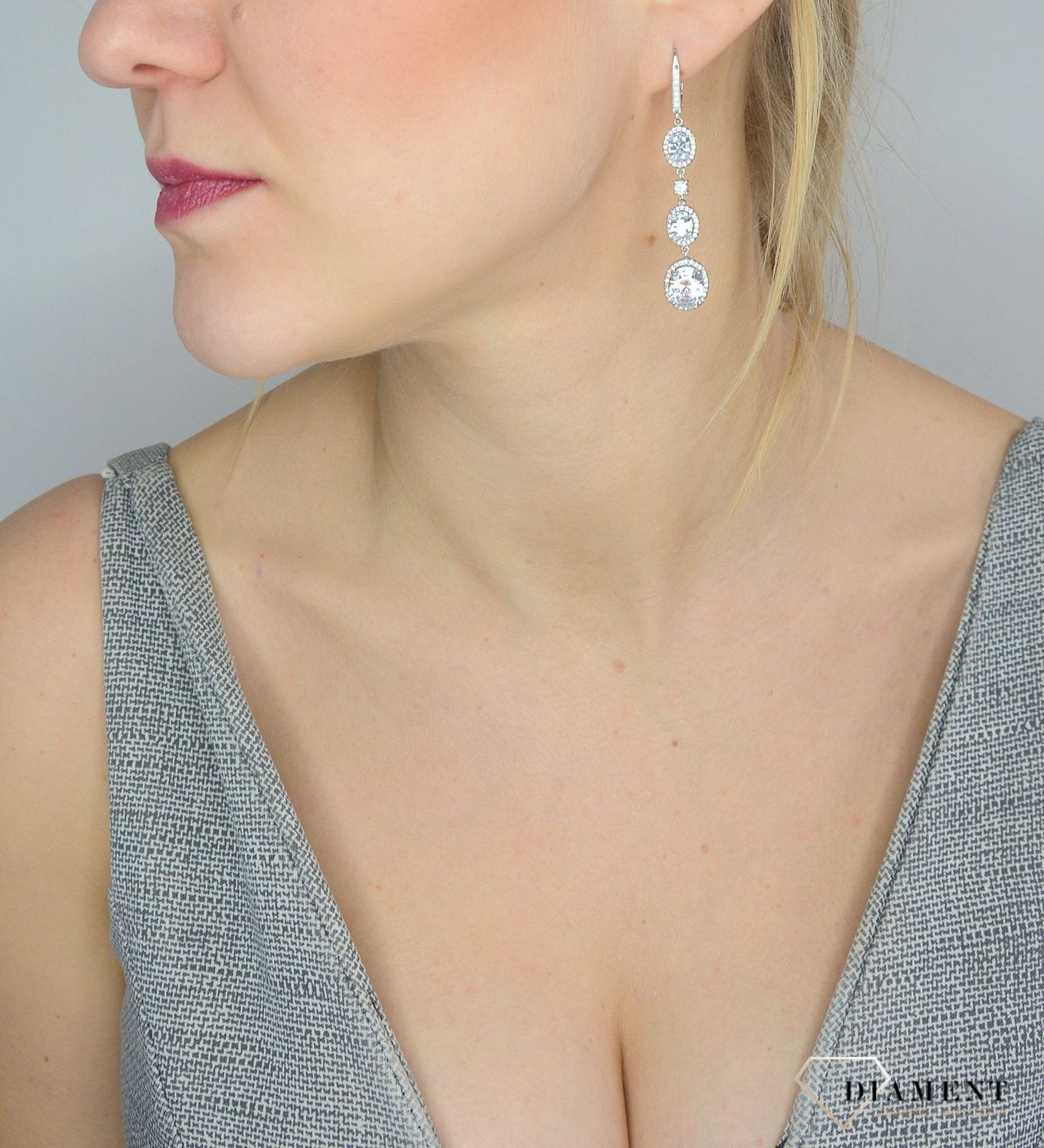 Srebrne kolczyki wiszące 925 prosta elegancja DIA-KLC-2552-925.jpg