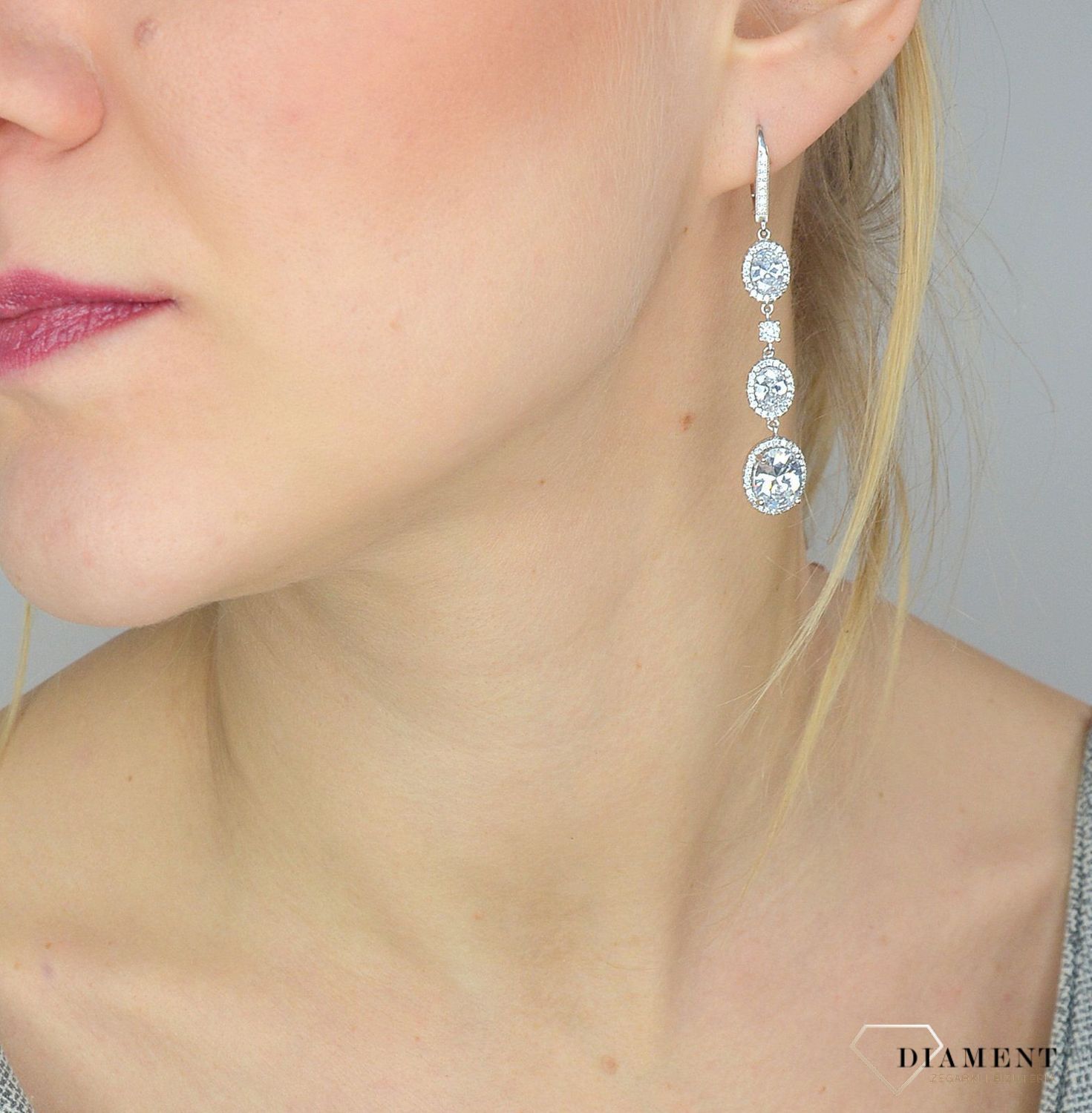 Srebrne kolczyki wiszące 925 prosta elegancja DIA-KLC-2552-925.jpg