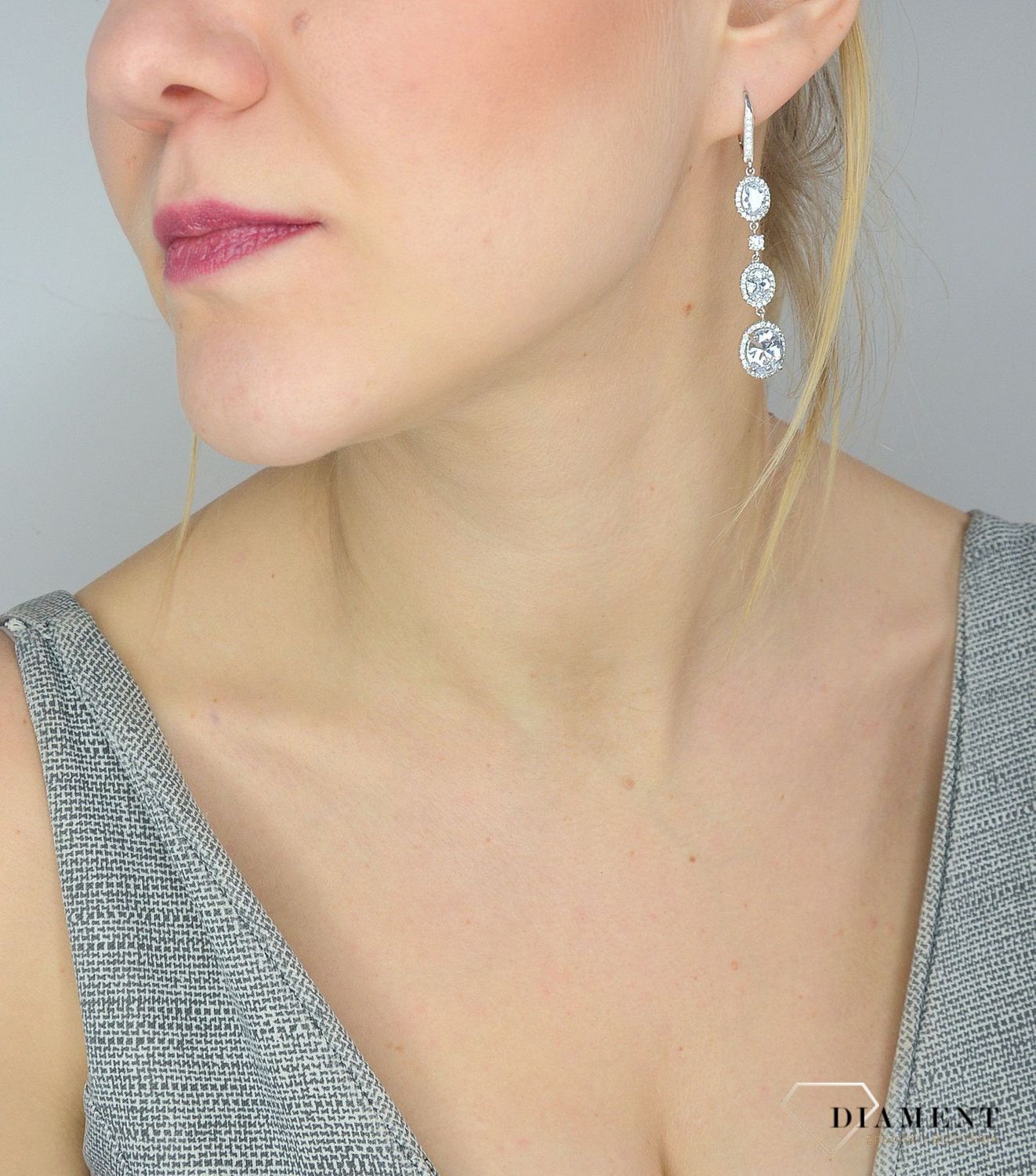 Srebrne kolczyki wiszące 925 prosta elegancja DIA-KLC-2552-925.jpg