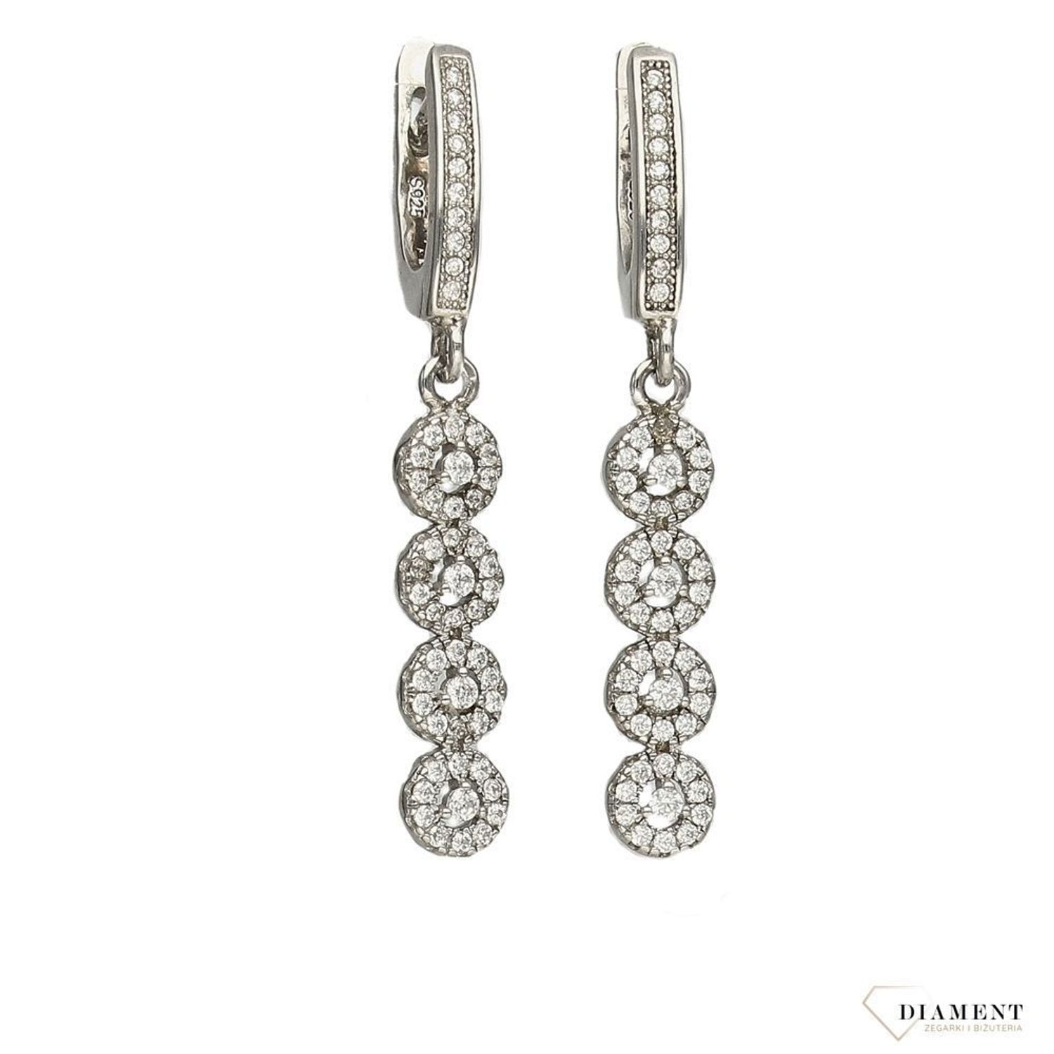 Srebrne kolczyki 925 wiszące z cyrkonią DIA-KLC-2553-925.jpg