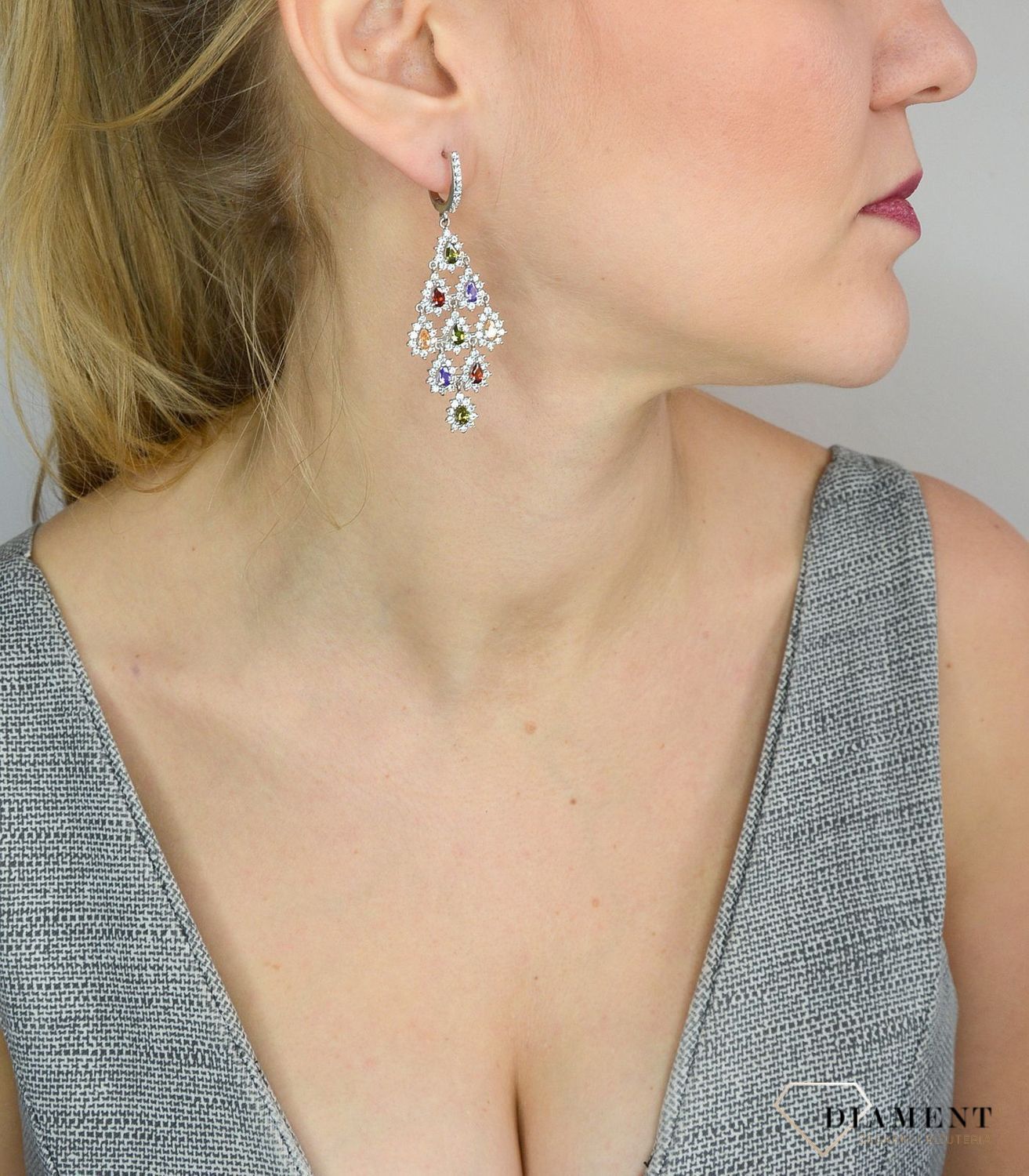 Srebrne kolczyki 925 wiszące z kolorowymi cyrkoniami DIA-KLC-2554-925.jpg