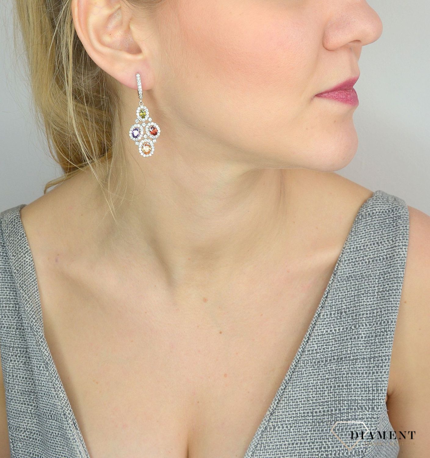 Srebrne kolczyki 925 wiszące kolorowe cyrkonie DIA-KLC-2556-925.jpg