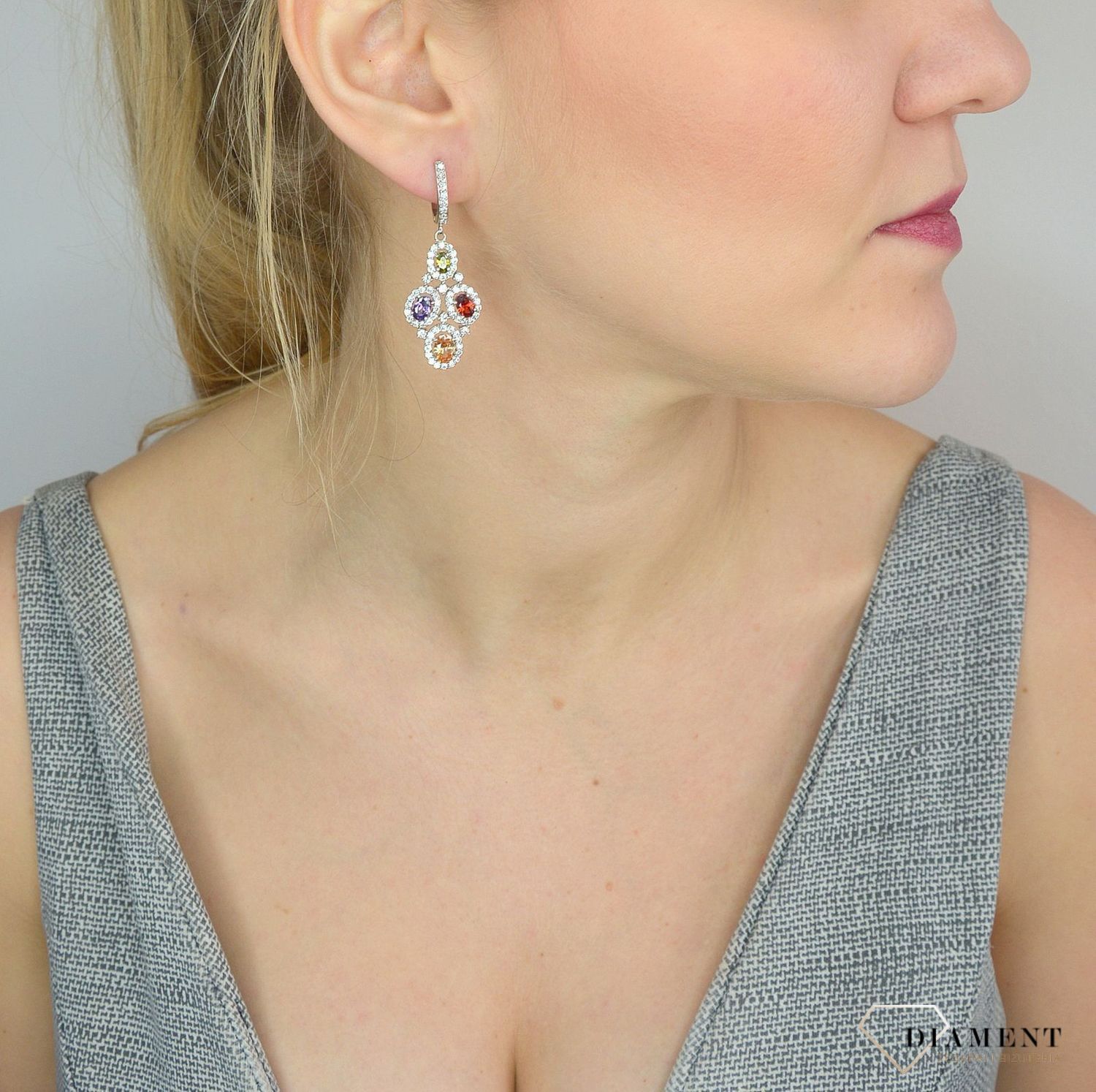 Srebrne kolczyki 925 wiszące kolorowe cyrkonie DIA-KLC-2556-925.jpg