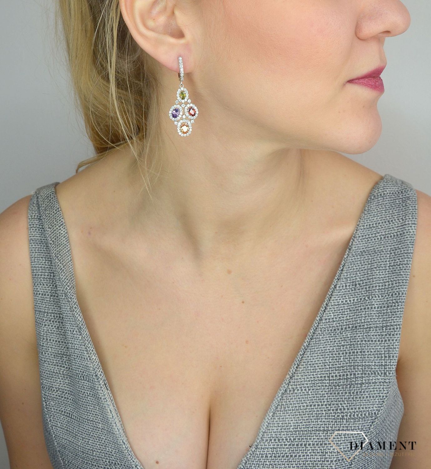 Srebrne kolczyki 925 wiszące kolorowe cyrkonie DIA-KLC-2556-925.jpg