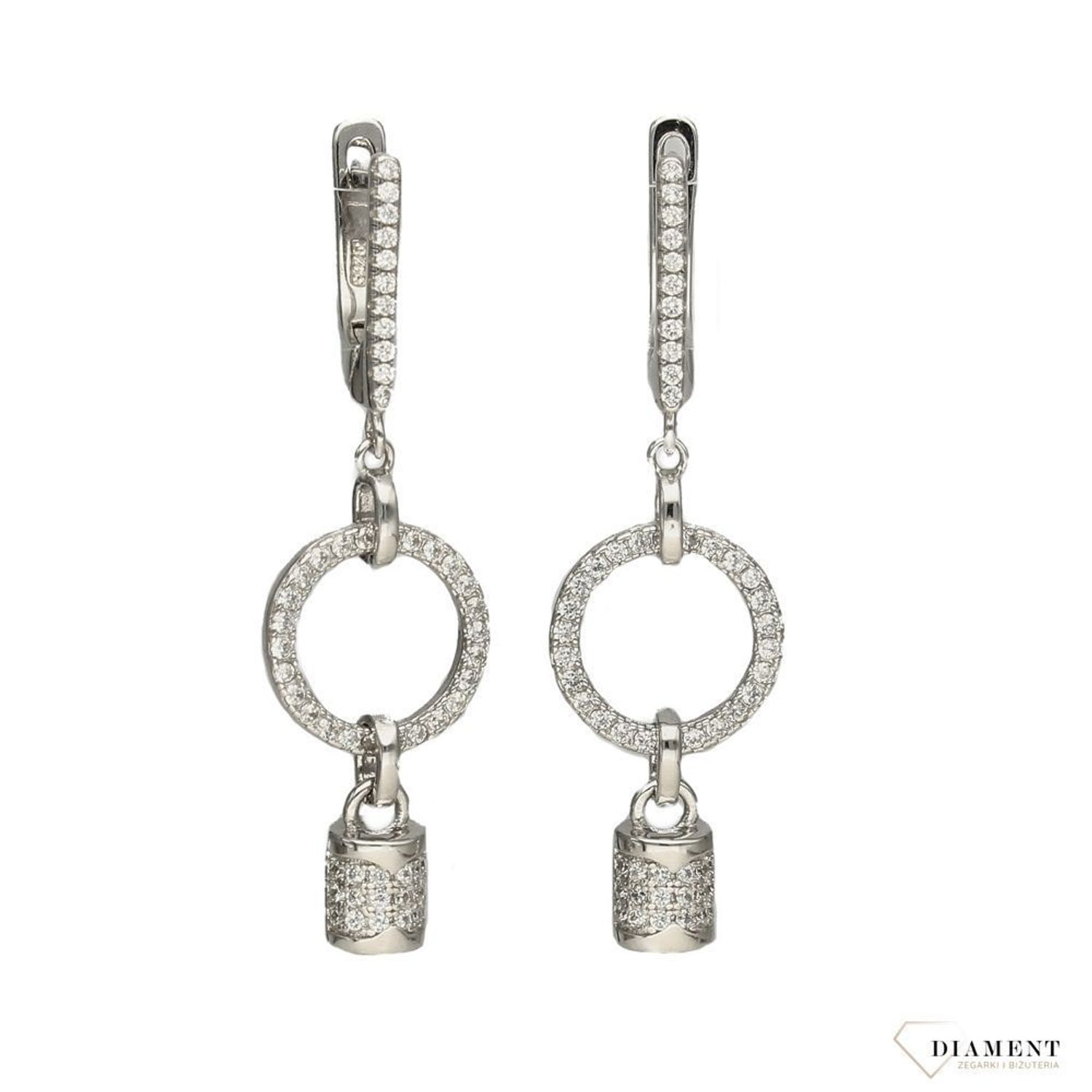 Srebrne kolczyki 925 wiszące z cyrkonią DIA-KLC-2558-925.jpg