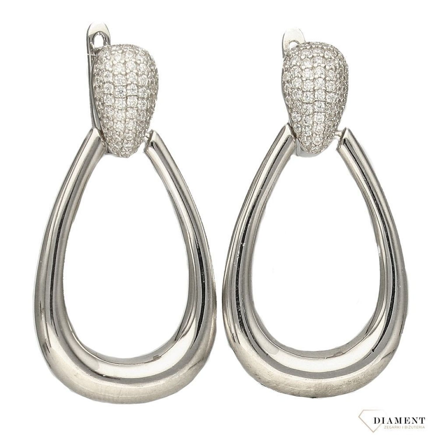 Srebrne kolczyki 925 wiszące z cyrkonią DIA-KLC-2559-925.jpg
