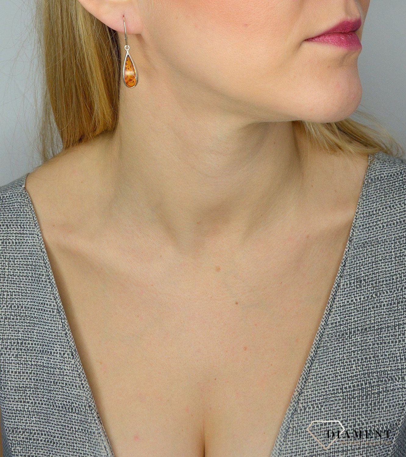 Srebrne kolczyki bursztyn bałtycki DIA-KLC-2564-925.jpg