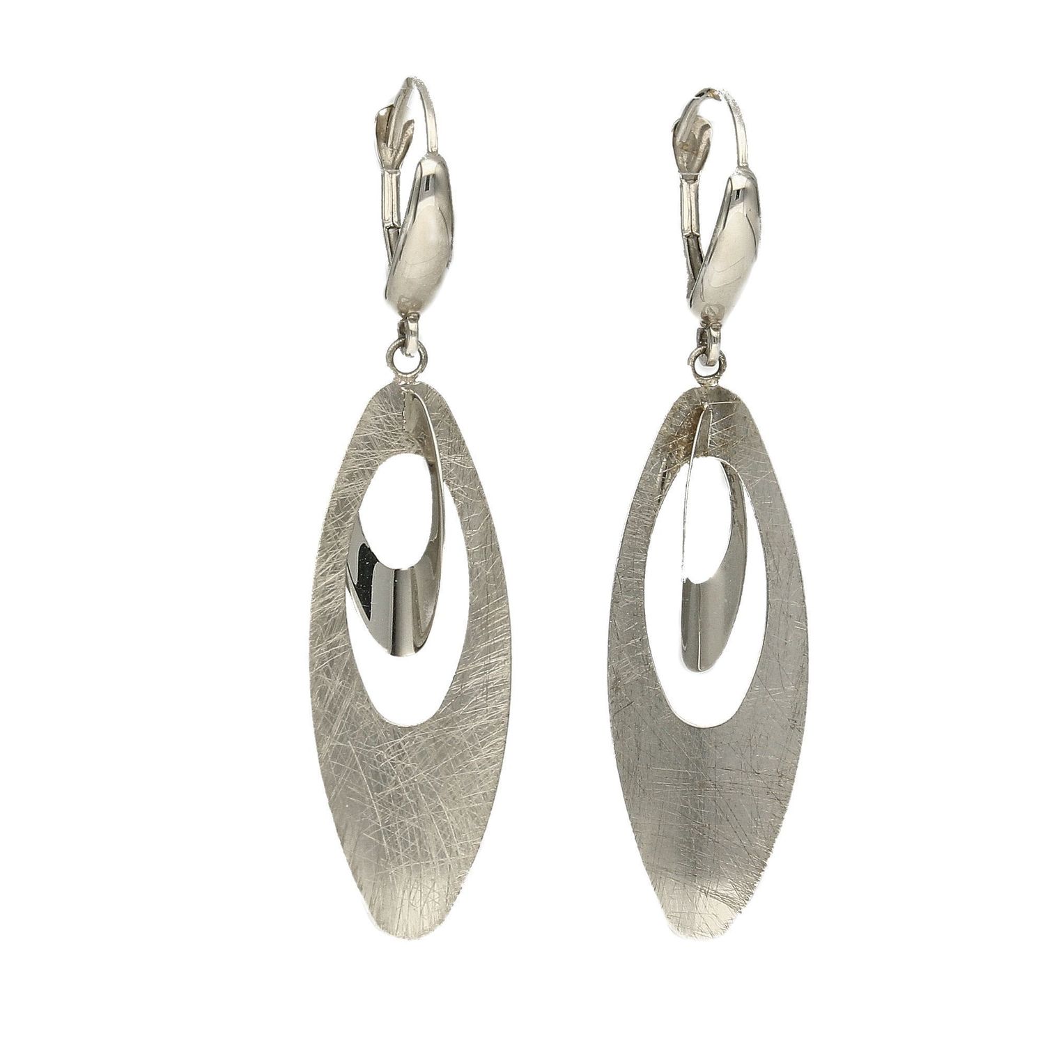 Długie złote kolczyki z ozdobnymi kółkami wykonanymi z białego złota..jpg