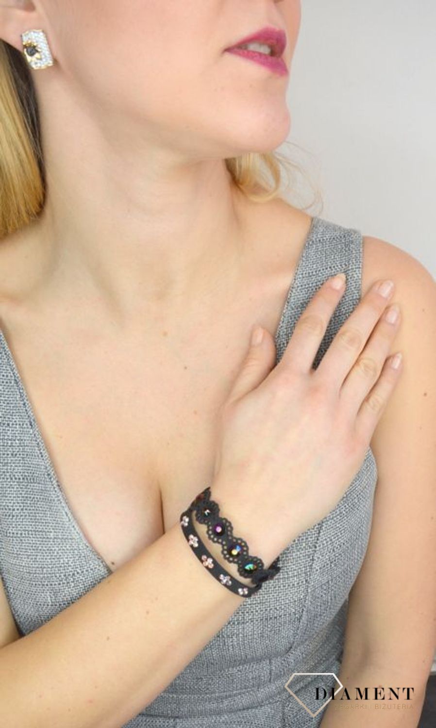 Kolczyki złote 585 na wkręt 'Złote słoneczniki' DIA-KLC-2593-585 ✓.jpg