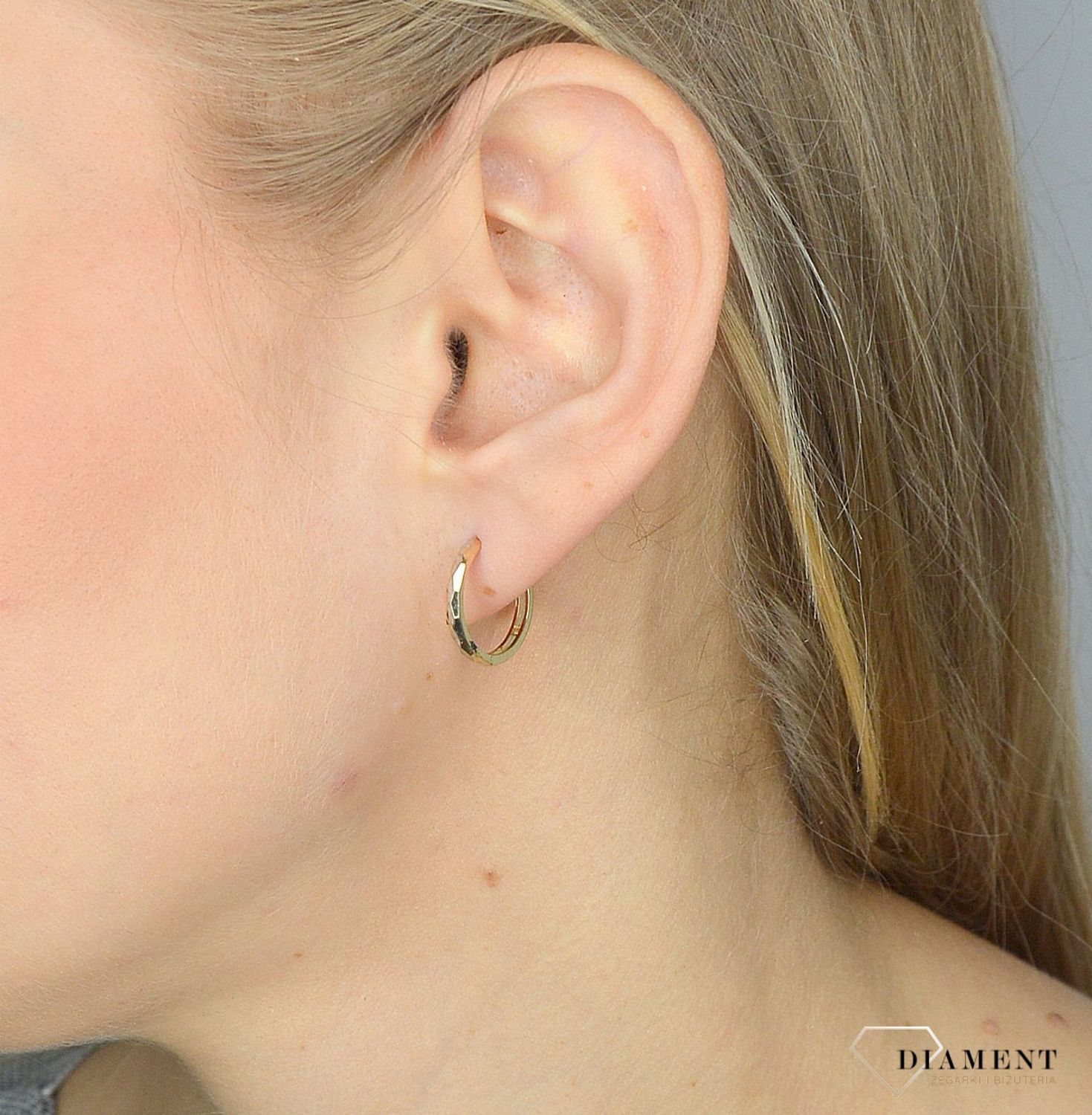 Złote kolczyki 585 koła z białym złotem DIA-KLC-2602-585.jpg