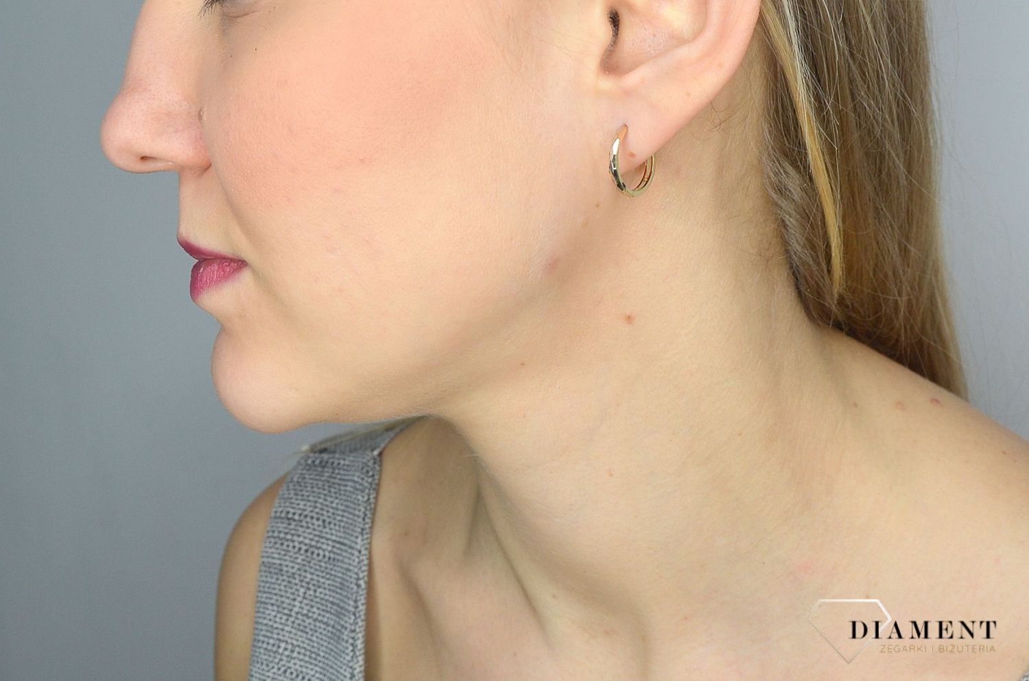 Złote kolczyki 585 koła z białym złotem DIA-KLC-2602-585.jpg
