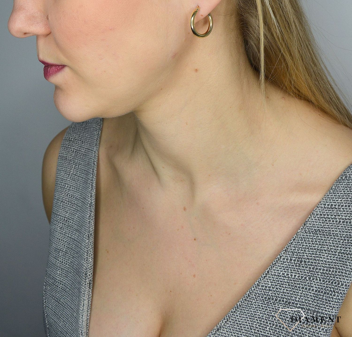 Złote kolczyki 585 grube kółka DIA-KLC-2604-585.jpg