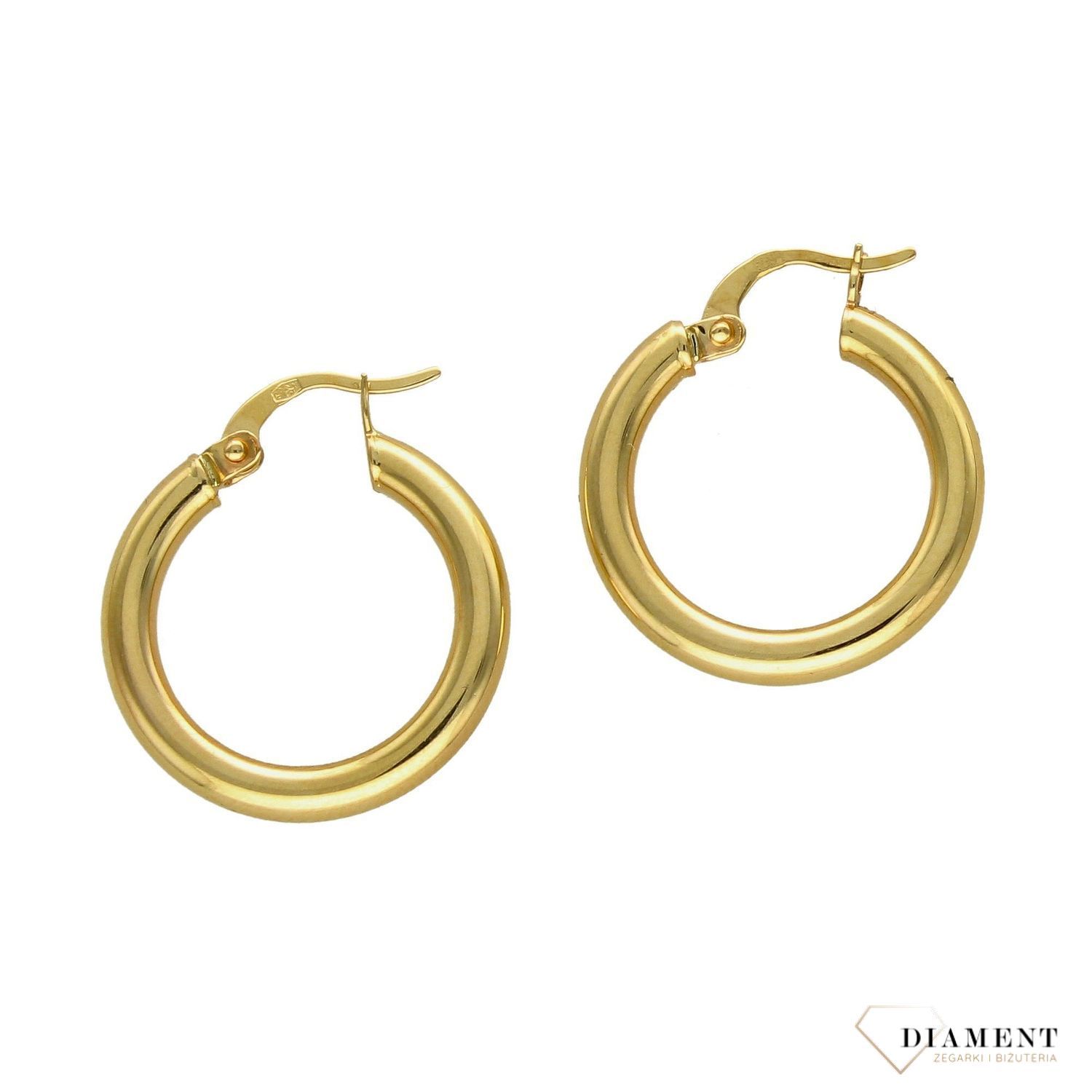 Złote kolczyki 585 grube kółka DIA-KLC-2604-585.jpg