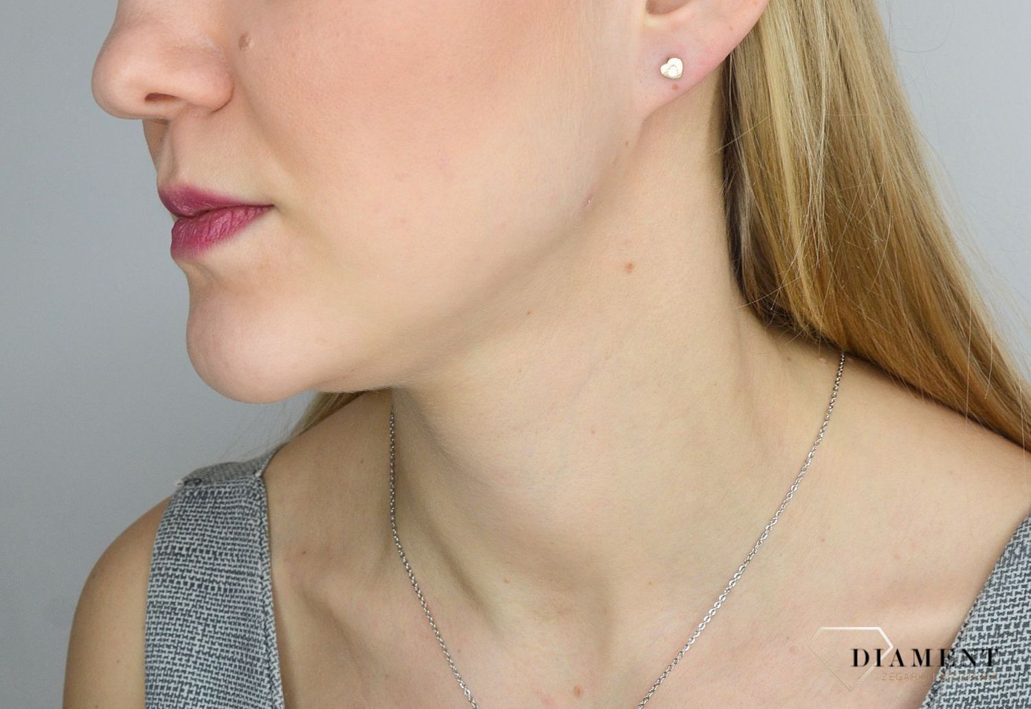 Złote kolczyki 585 serce z białą cyrkonią DIA-KLC-2619-585.jpg