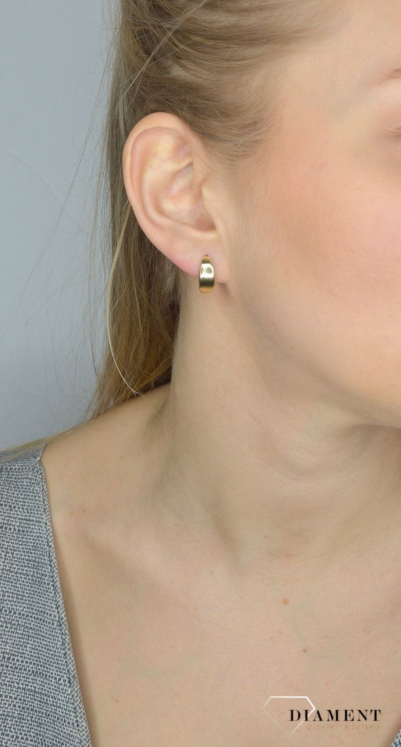 Złote kolczyki 585 gładkie blaszki DIA-KLC-2622-585.jpg