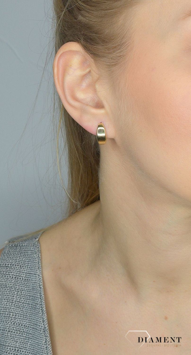 Złote kolczyki 585 gładkie blaszki DIA-KLC-2622-585.jpg