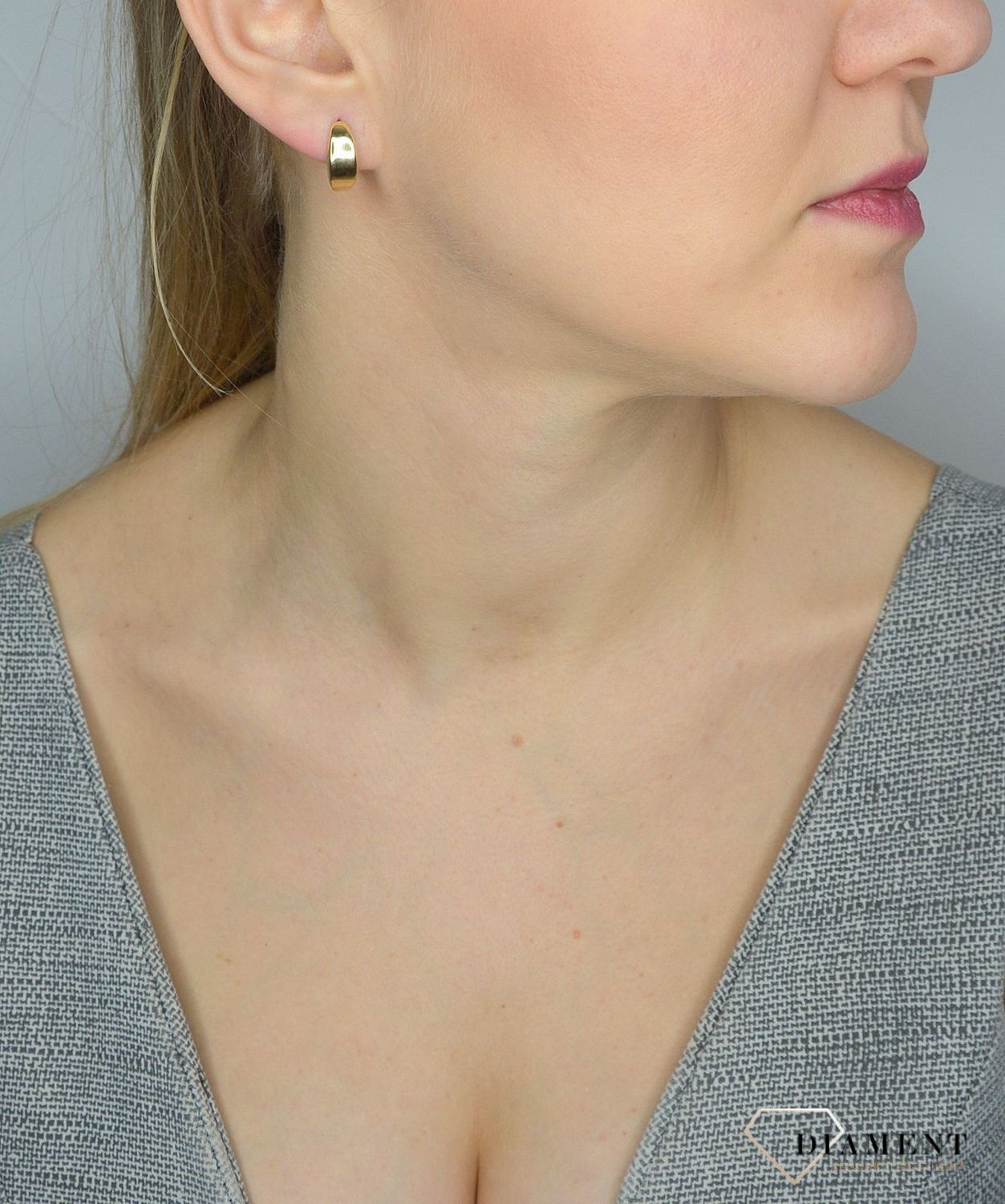 Złote kolczyki 585 gładkie blaszki DIA-KLC-2622-585.jpg