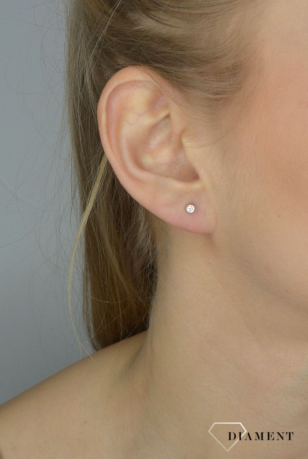 Złote kolczyki 585 złoto z cyrkonią DIA-KLC-2629-585.jpg