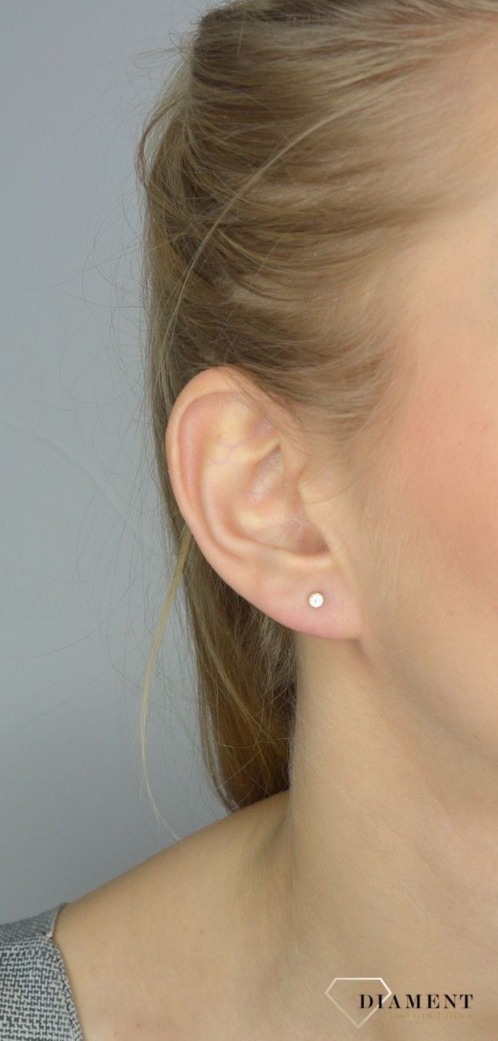 Złote kolczyki 585 złoto z cyrkonią DIA-KLC-2629-585.jpg