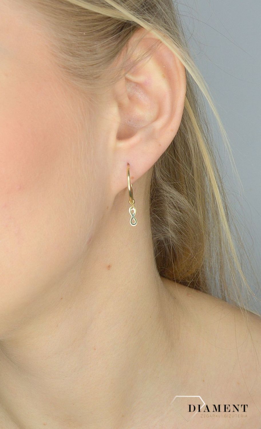 Złote kolczyki 585 koła z nieskończonością DIA-KLC-2634-585.jpg