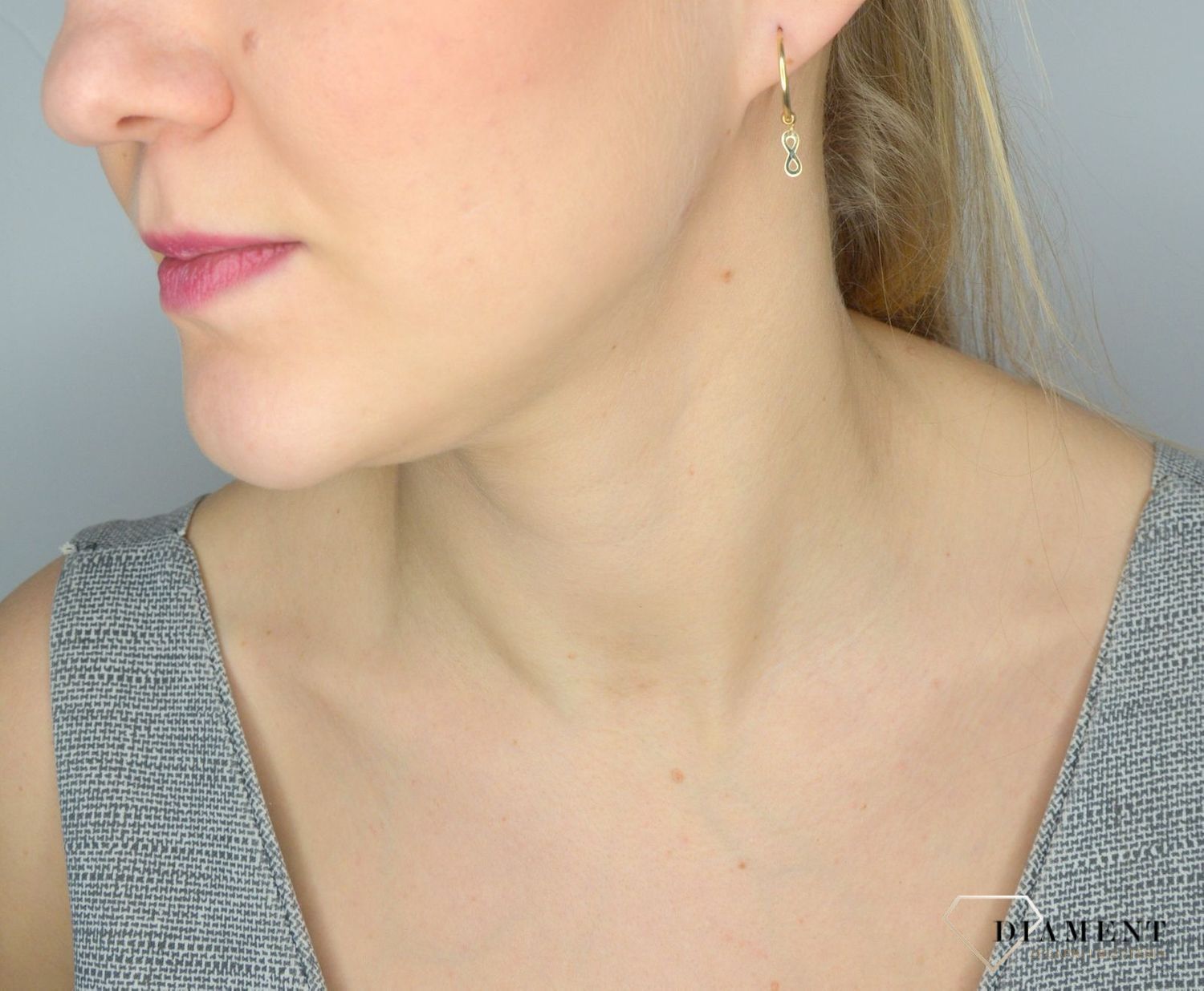 Złote kolczyki 585 koła z nieskończonością DIA-KLC-2634-585.jpg