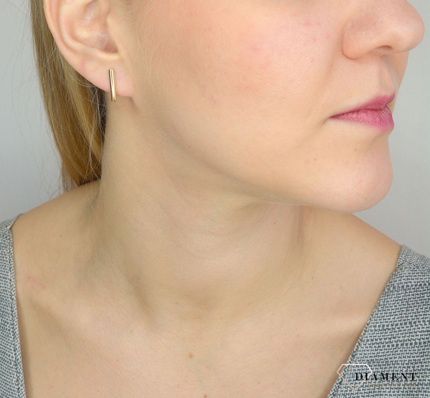 Złote kolczyki 585 delikatne blaszki DIA-KLC-2640-585.jpg