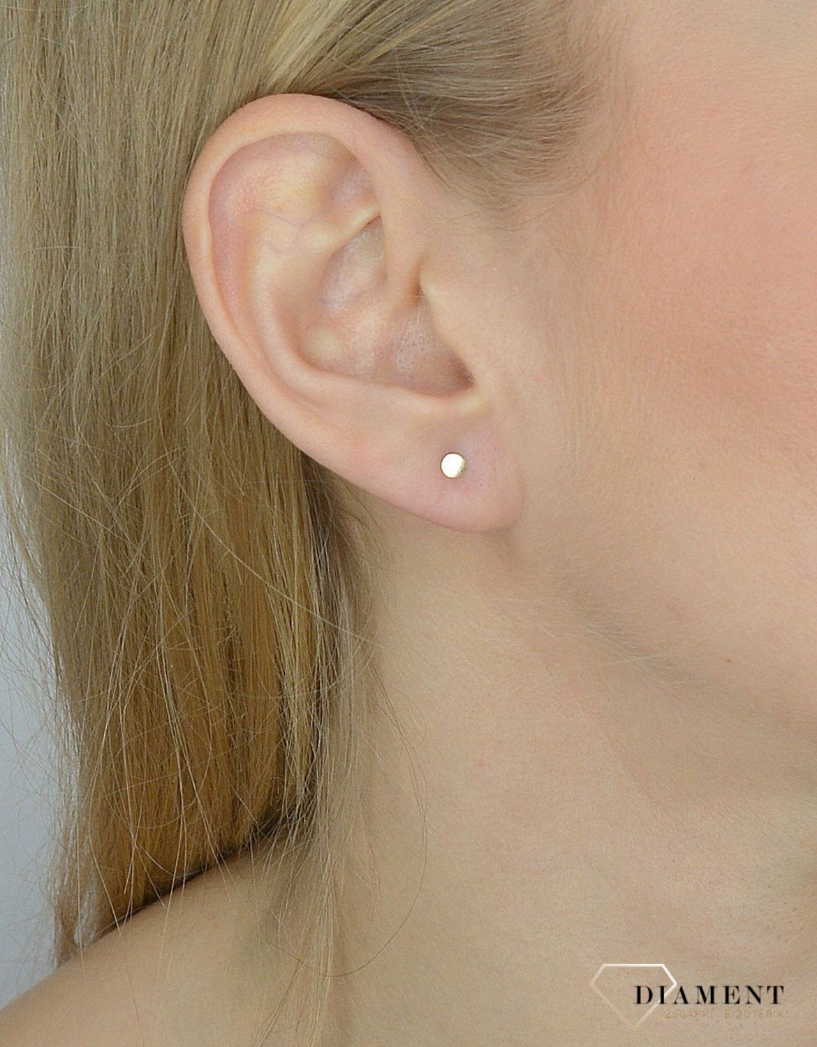 Złote kolczyki 585 malutkie kółka DIA-KLC-2647-585.jpg