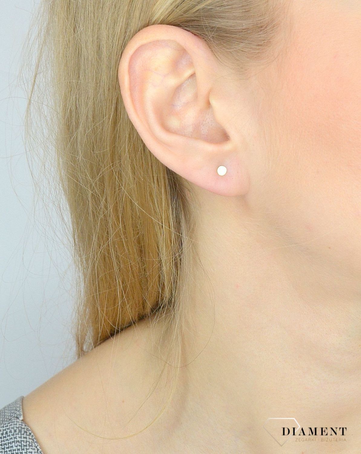 Złote kolczyki 585 malutkie kółka DIA-KLC-2647-585.jpg