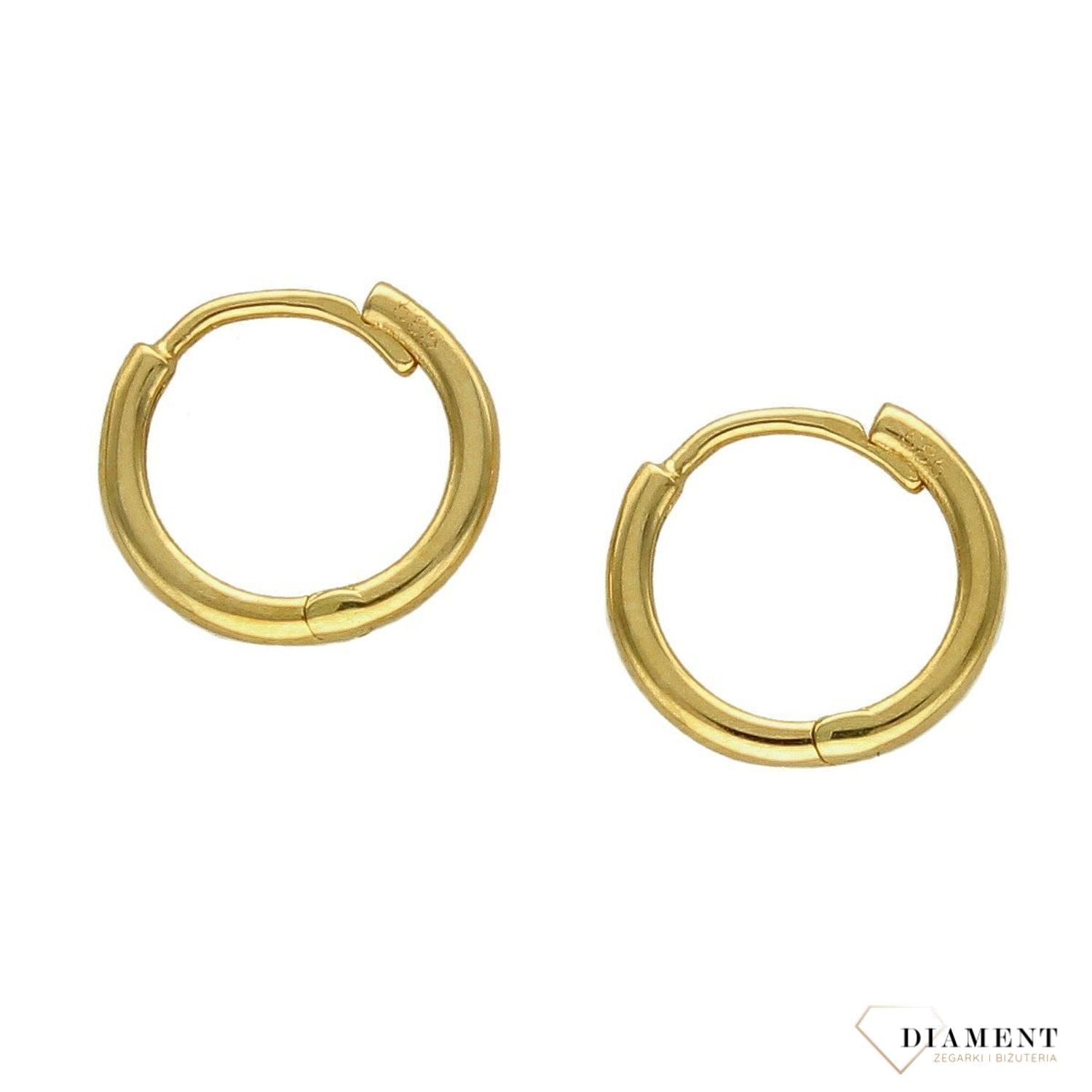 Złote kolczyki 585 gładkie koła DIA-KLC-2667-585.jpg
