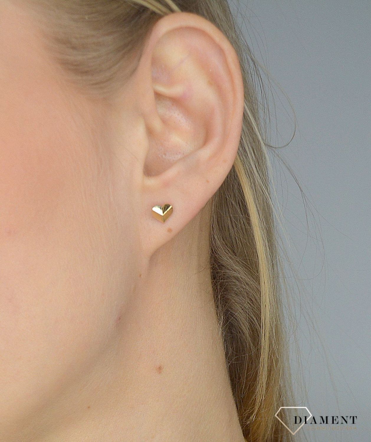 Złote kolczyki 585 trójwymiarowe serca DIA-KLC-2669-585.jpg