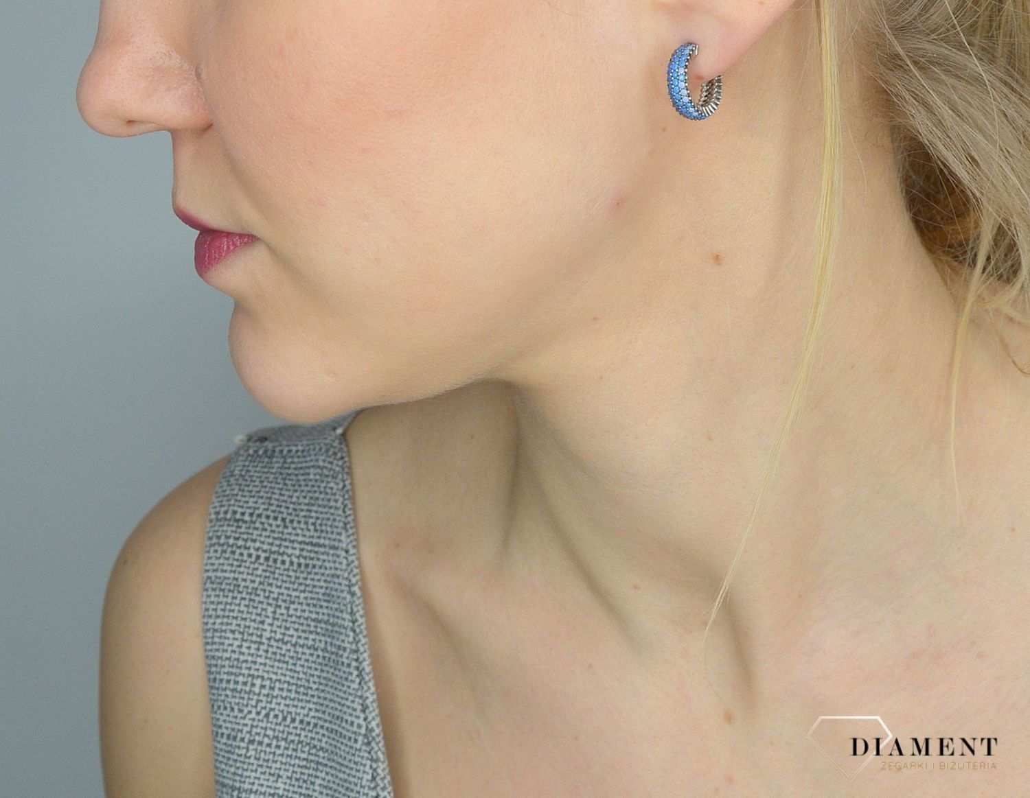 Srebrne kolczyki koła niebieskie cyrkonie DIA-KLC-2839-925.jpg
