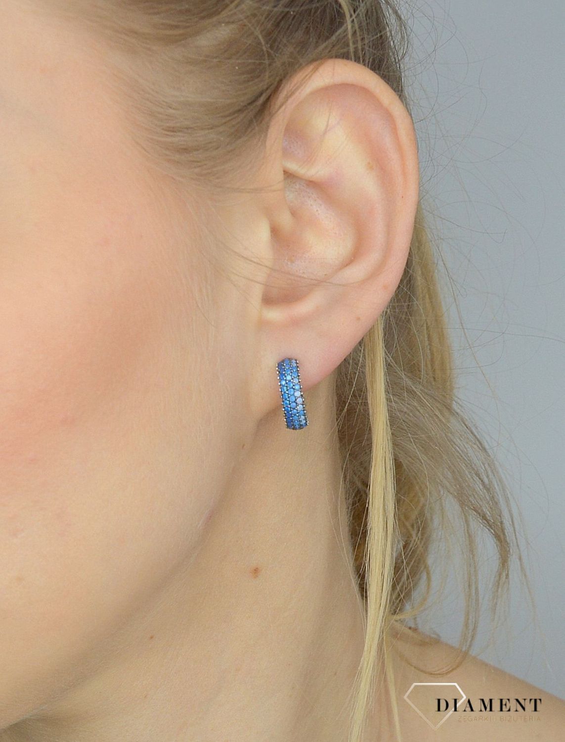 Srebrne kolczyki koła niebieskie cyrkonie DIA-KLC-2839-925.jpg