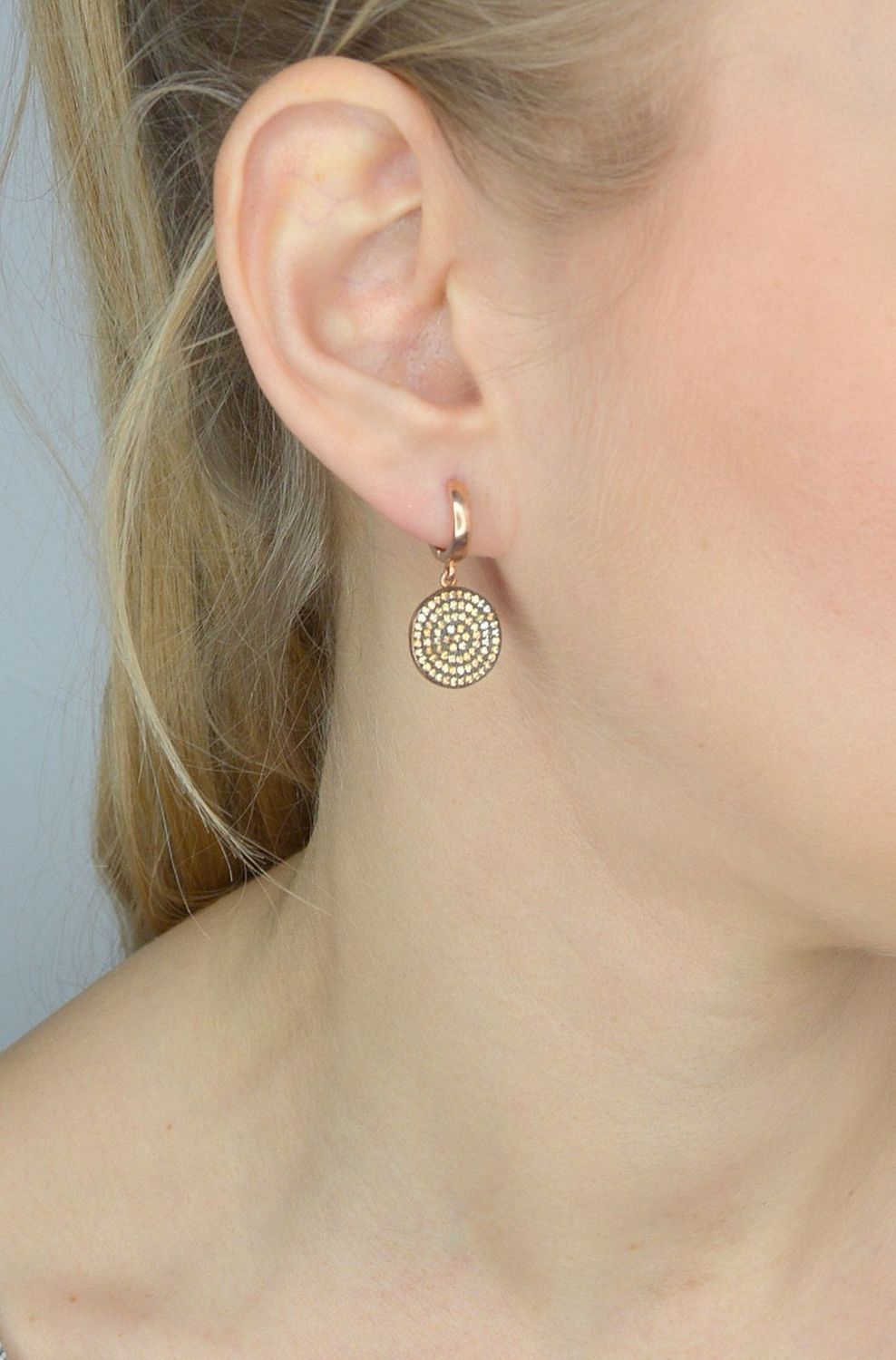 Srebrne kolczyki wiszące koła szampańskie cyrkonie DIA-KLC-2841-925.jpg